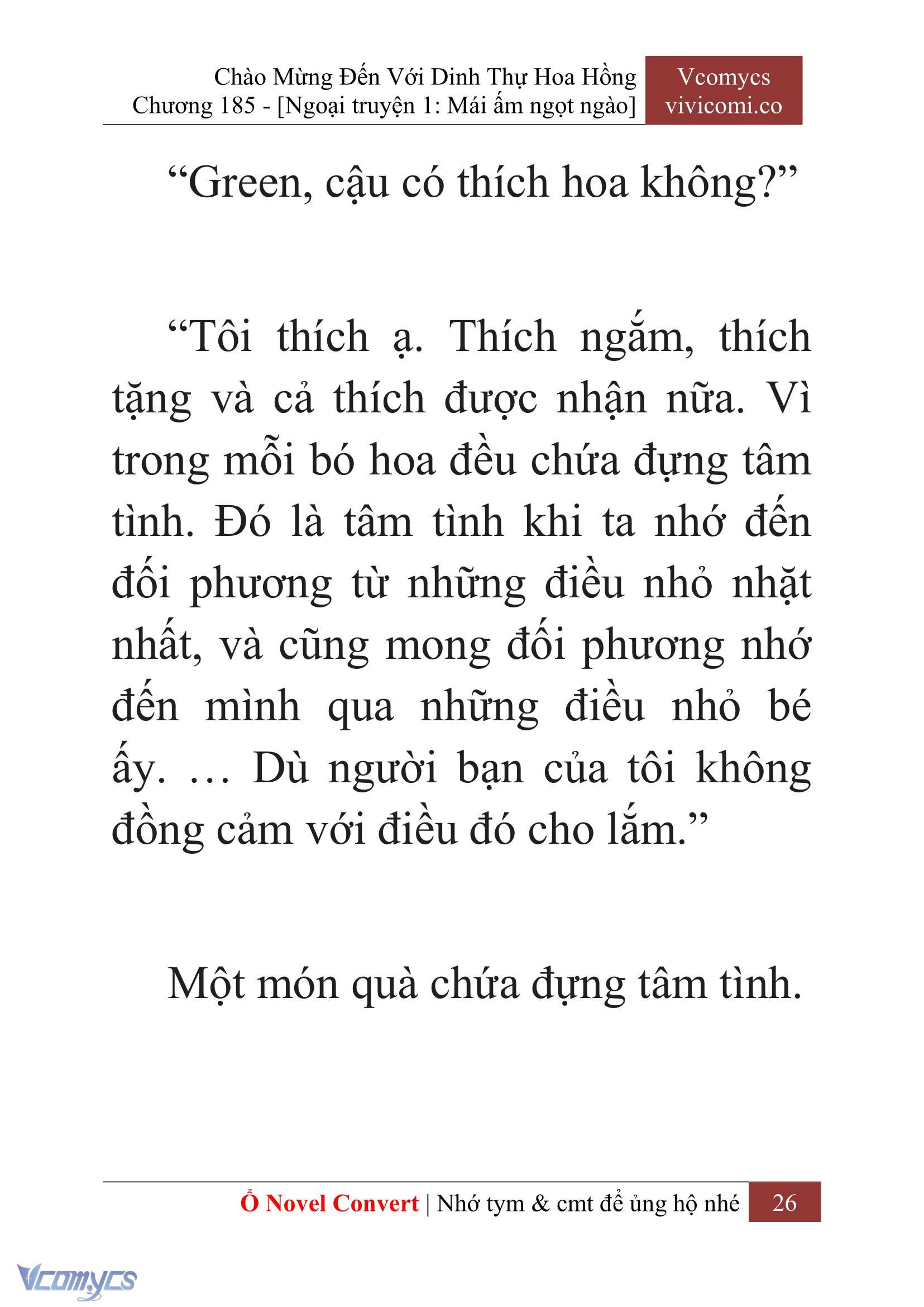 [Novel] Chào Mừng Đến Với Dinh Thự Hoa Hồng Chap 185 - Next Chap 186