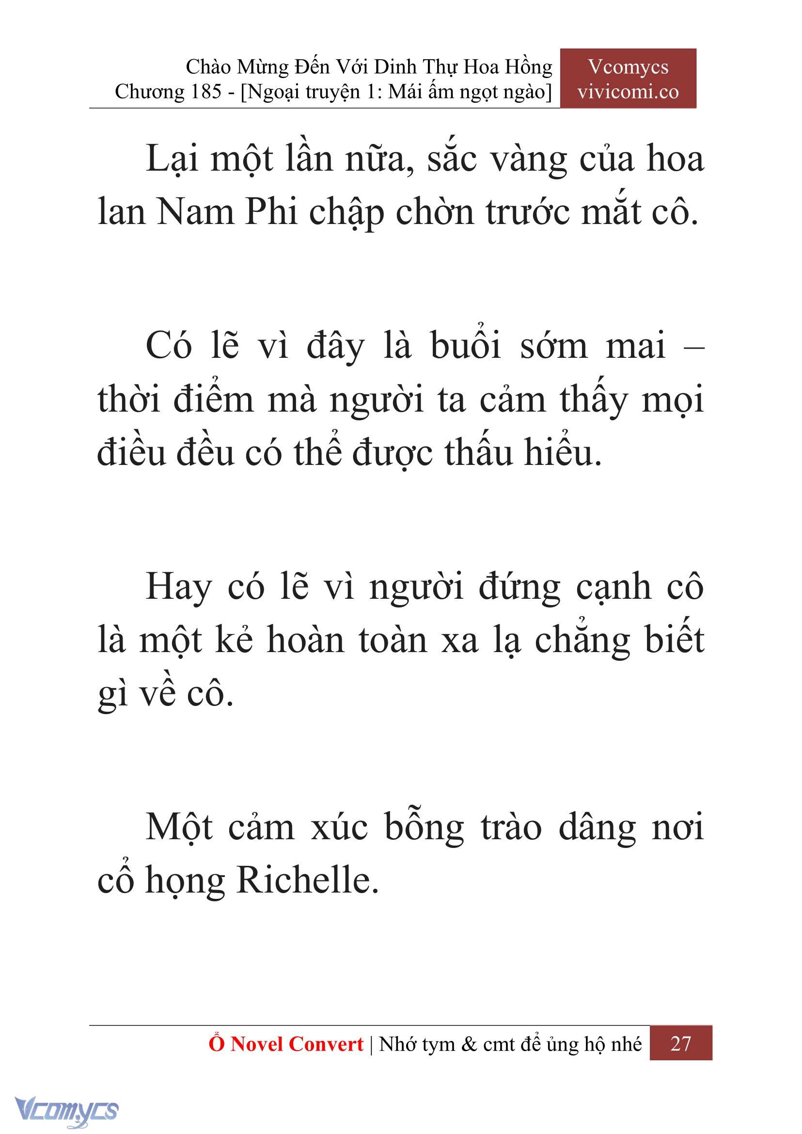 [Novel] Chào Mừng Đến Với Dinh Thự Hoa Hồng Chap 185 - Next Chap 186