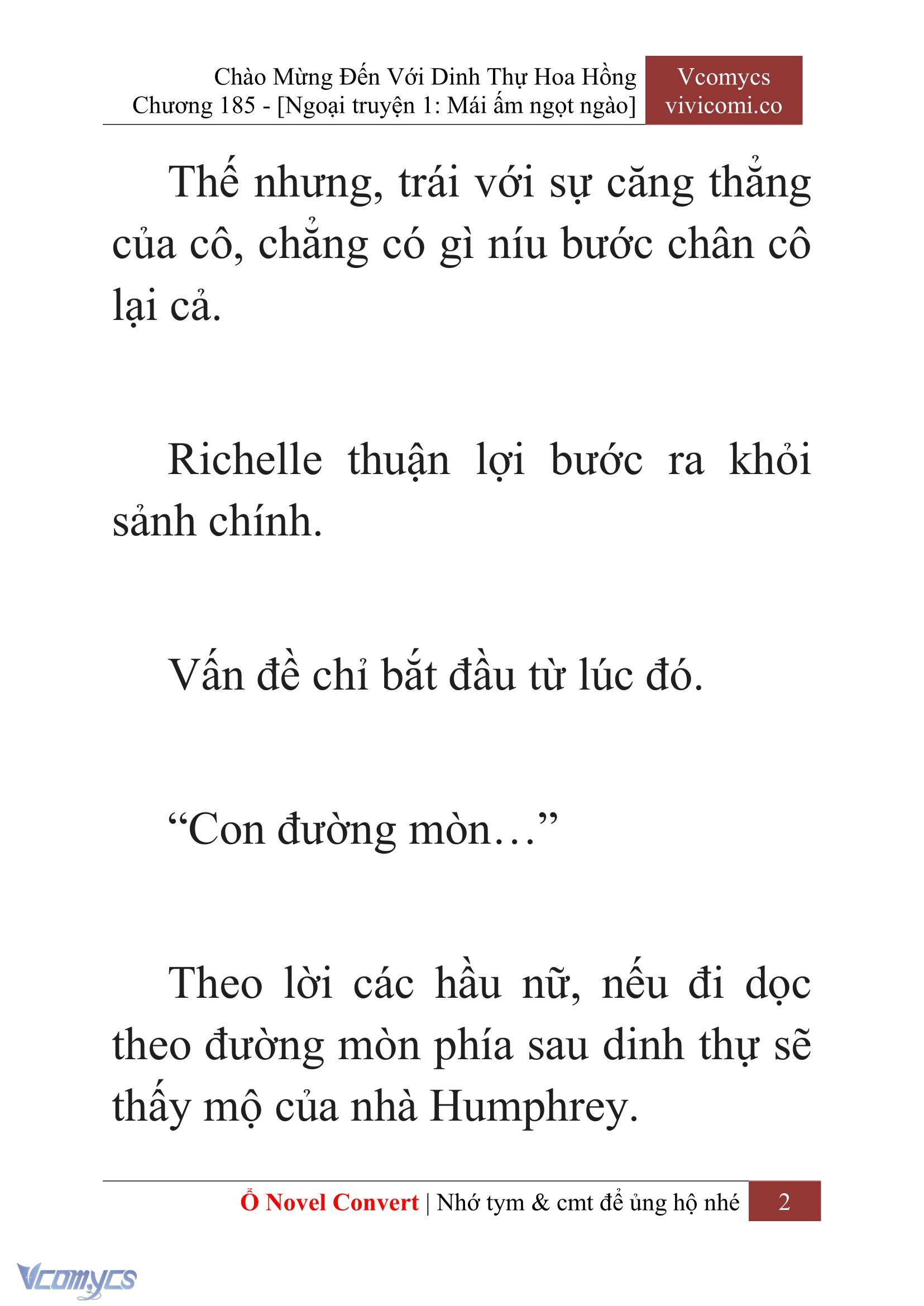 [Novel] Chào Mừng Đến Với Dinh Thự Hoa Hồng Chap 185 - Next Chap 186