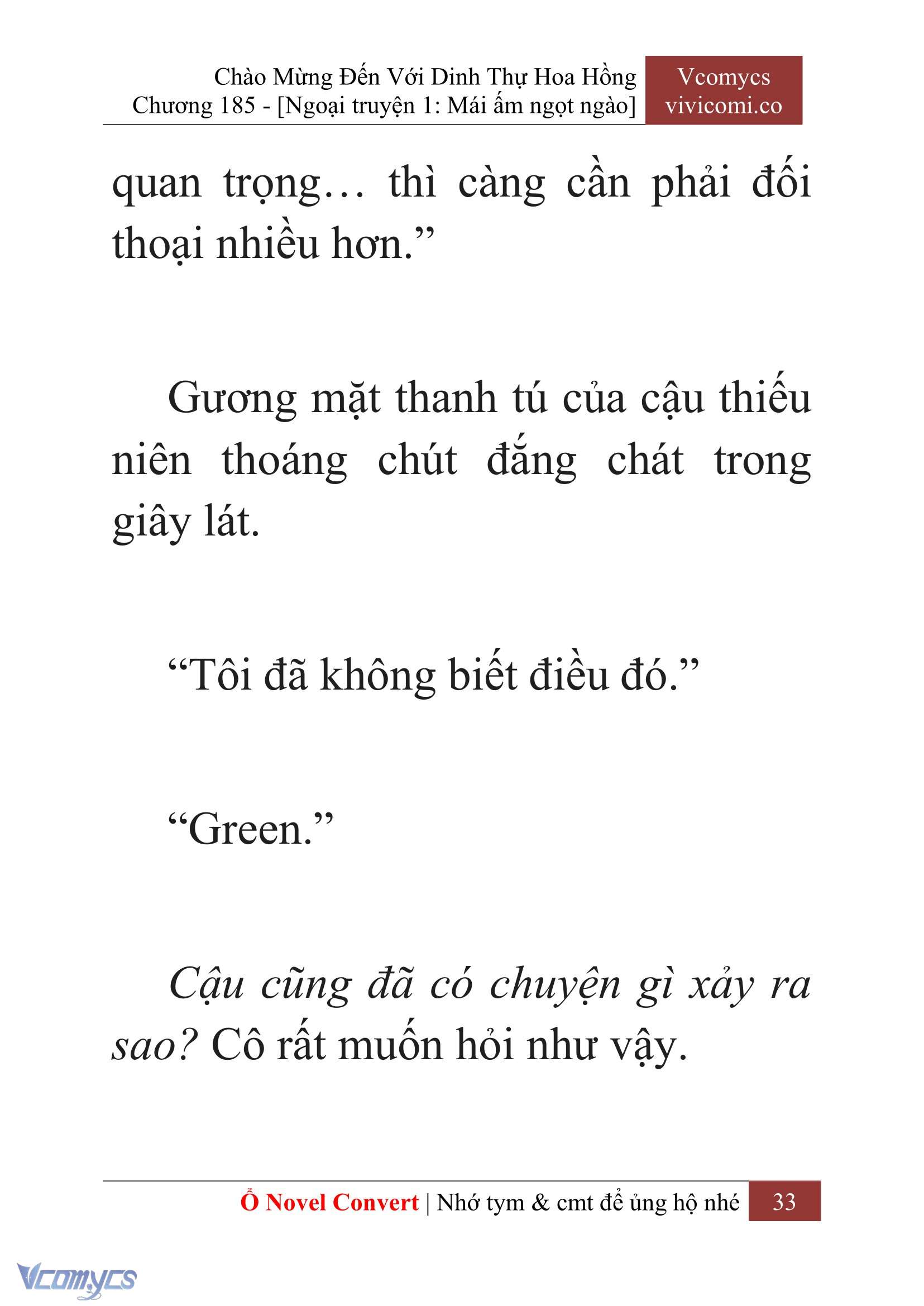 [Novel] Chào Mừng Đến Với Dinh Thự Hoa Hồng Chap 185 - Next Chap 186