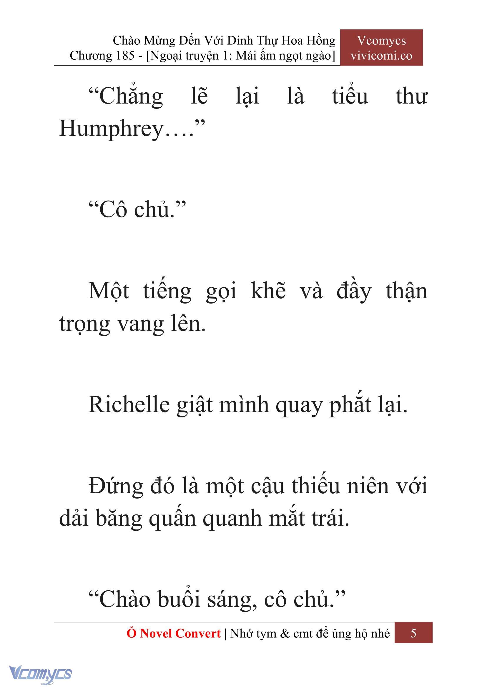 [Novel] Chào Mừng Đến Với Dinh Thự Hoa Hồng Chap 185 - Next Chap 186