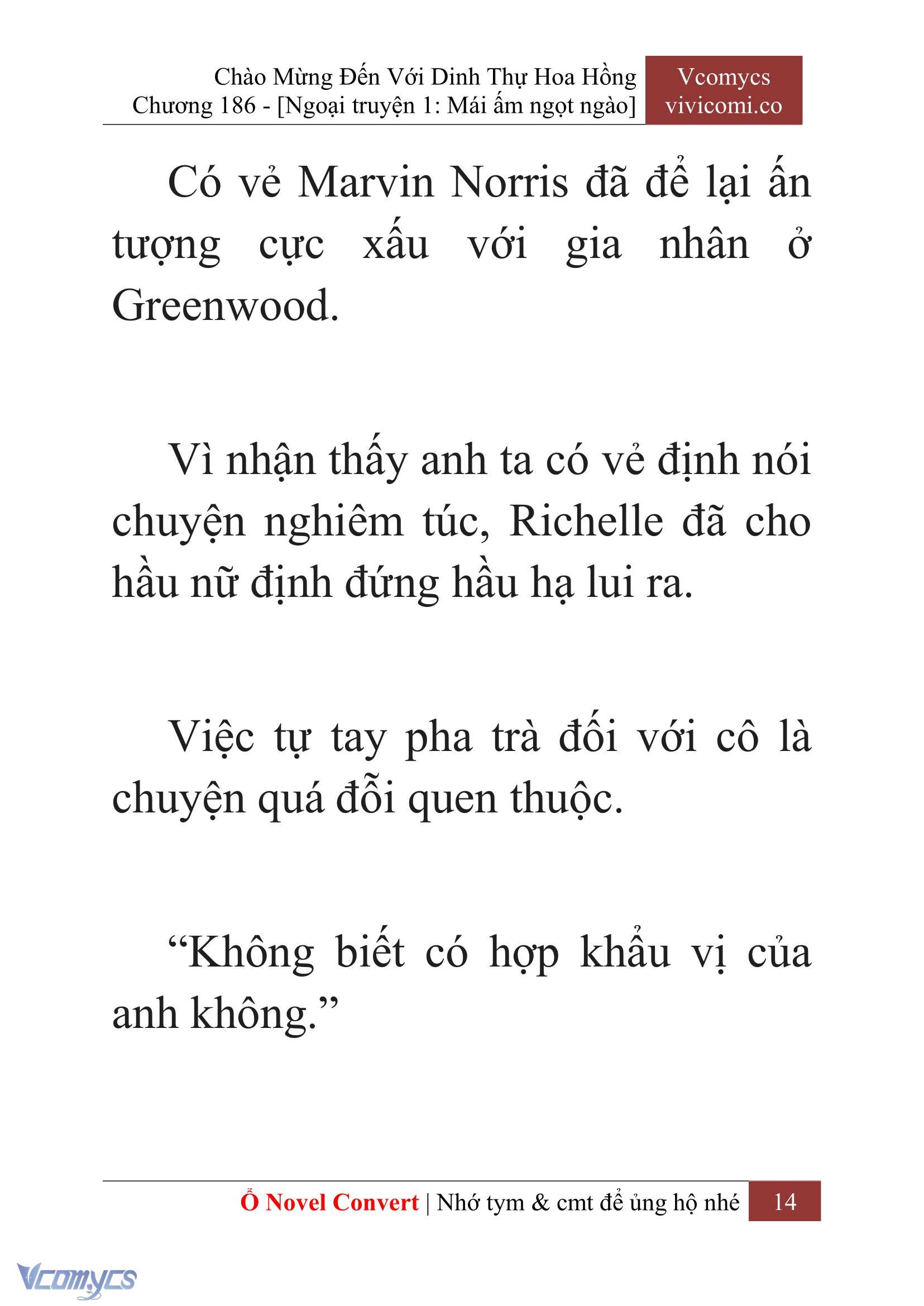 [Novel] Chào Mừng Đến Với Dinh Thự Hoa Hồng Chap 186 - Next Chap 187