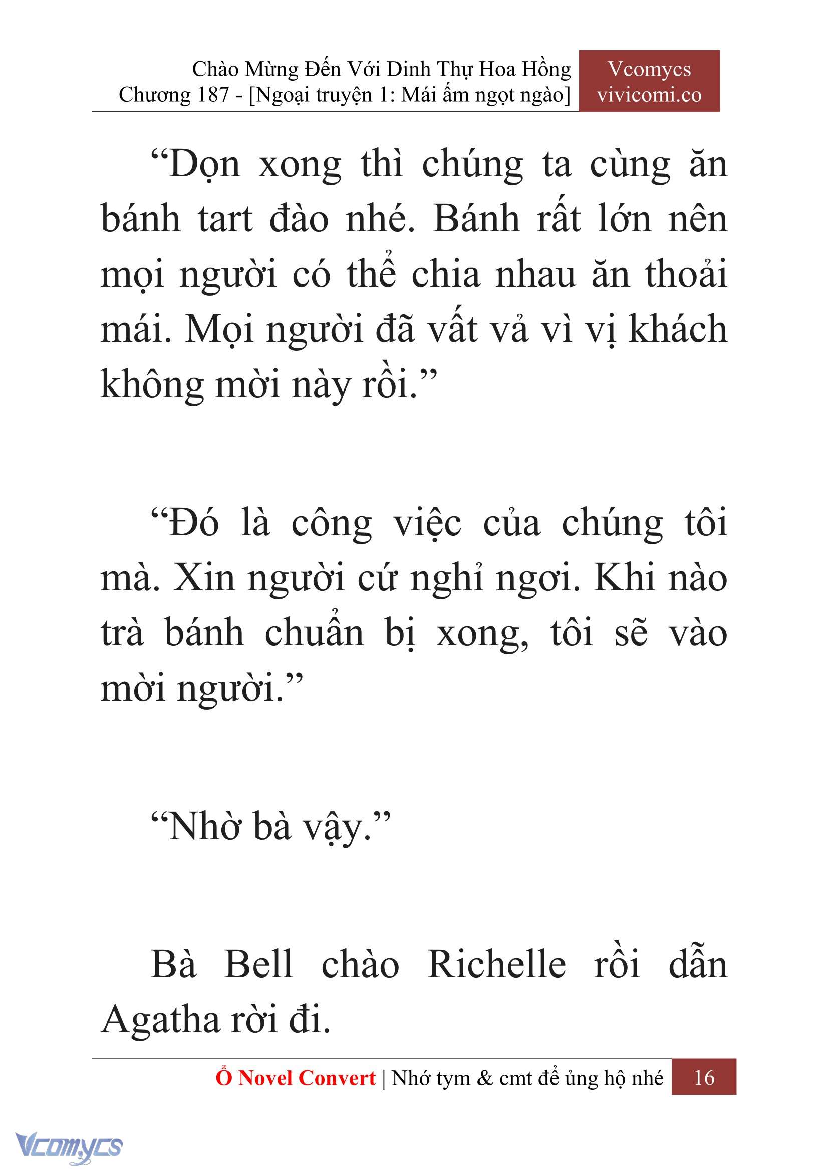 [Novel] Chào Mừng Đến Với Dinh Thự Hoa Hồng Chap 187 - Next Chap 188
