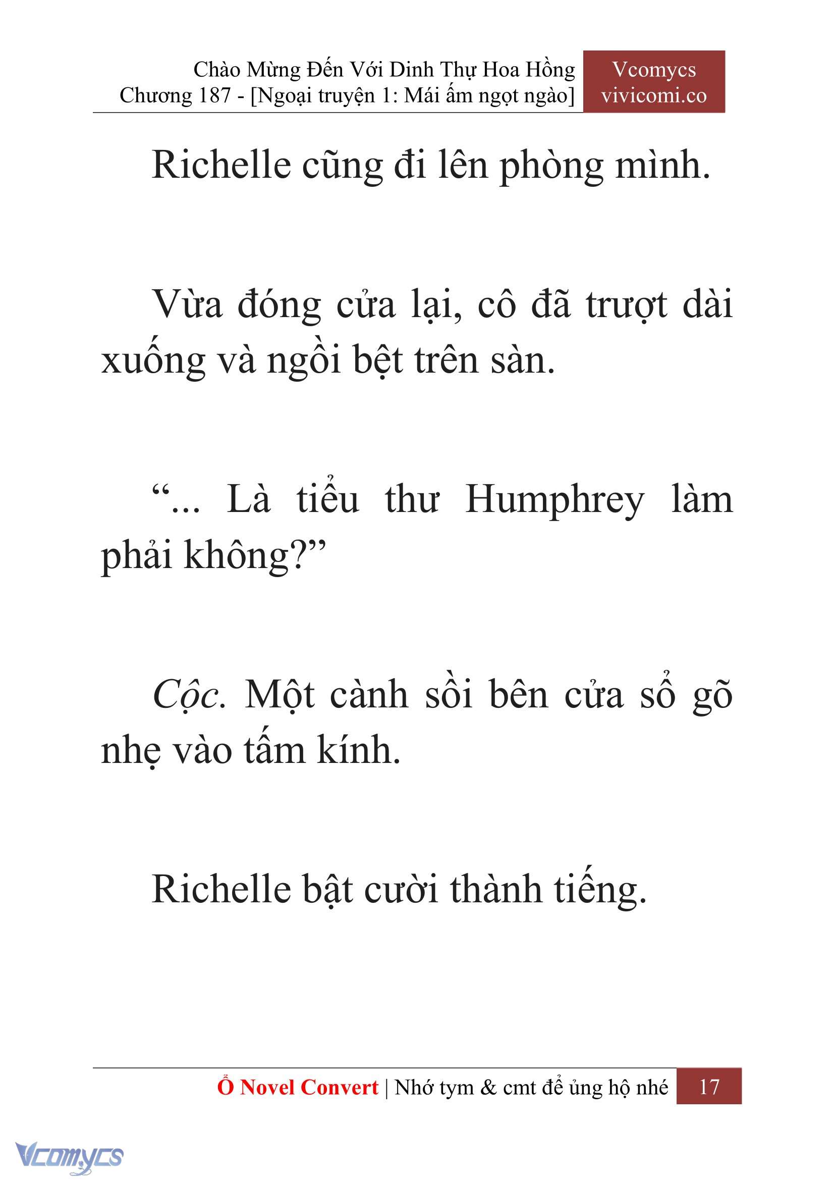 [Novel] Chào Mừng Đến Với Dinh Thự Hoa Hồng Chap 187 - Next Chap 188