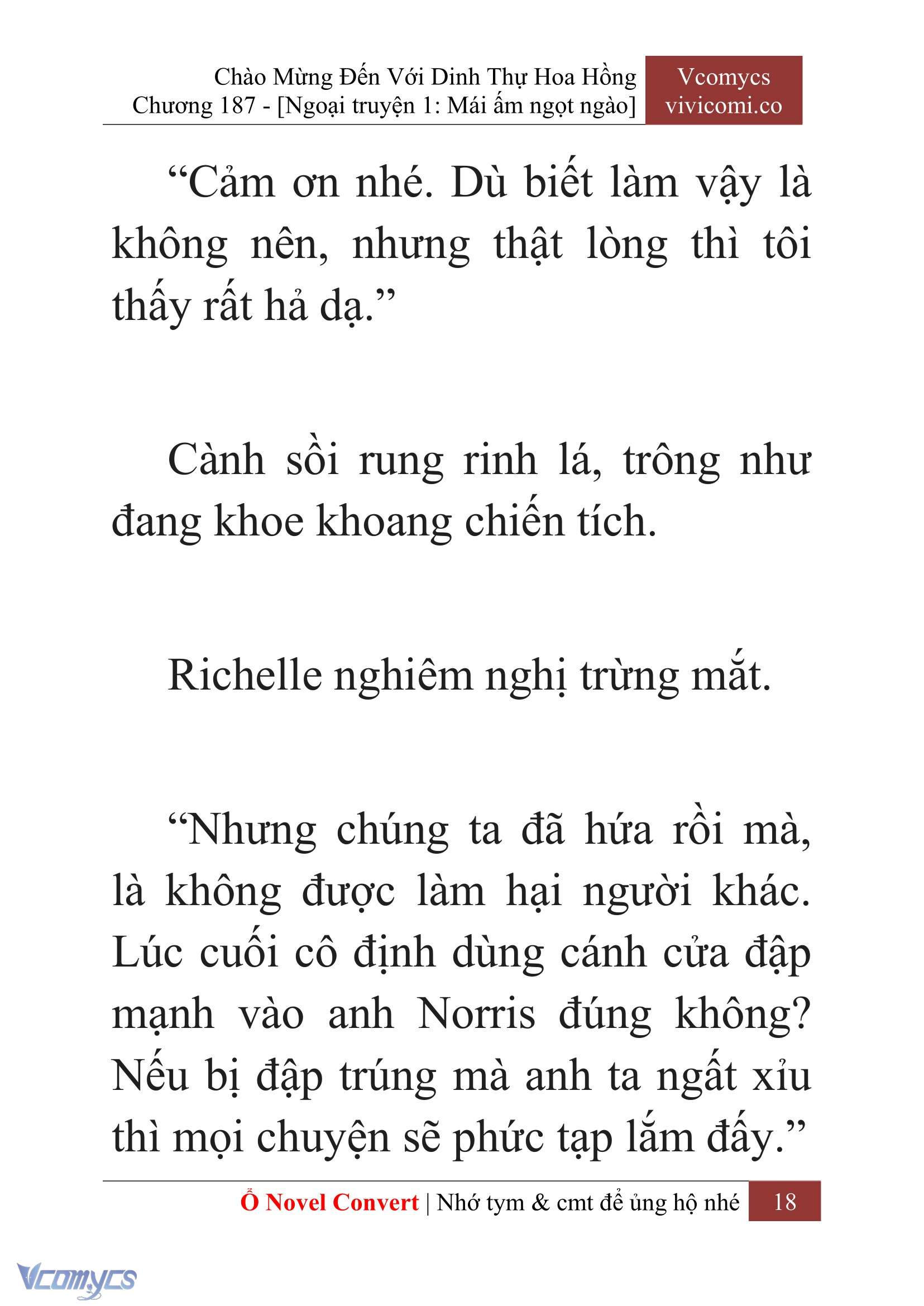[Novel] Chào Mừng Đến Với Dinh Thự Hoa Hồng Chap 187 - Next Chap 188