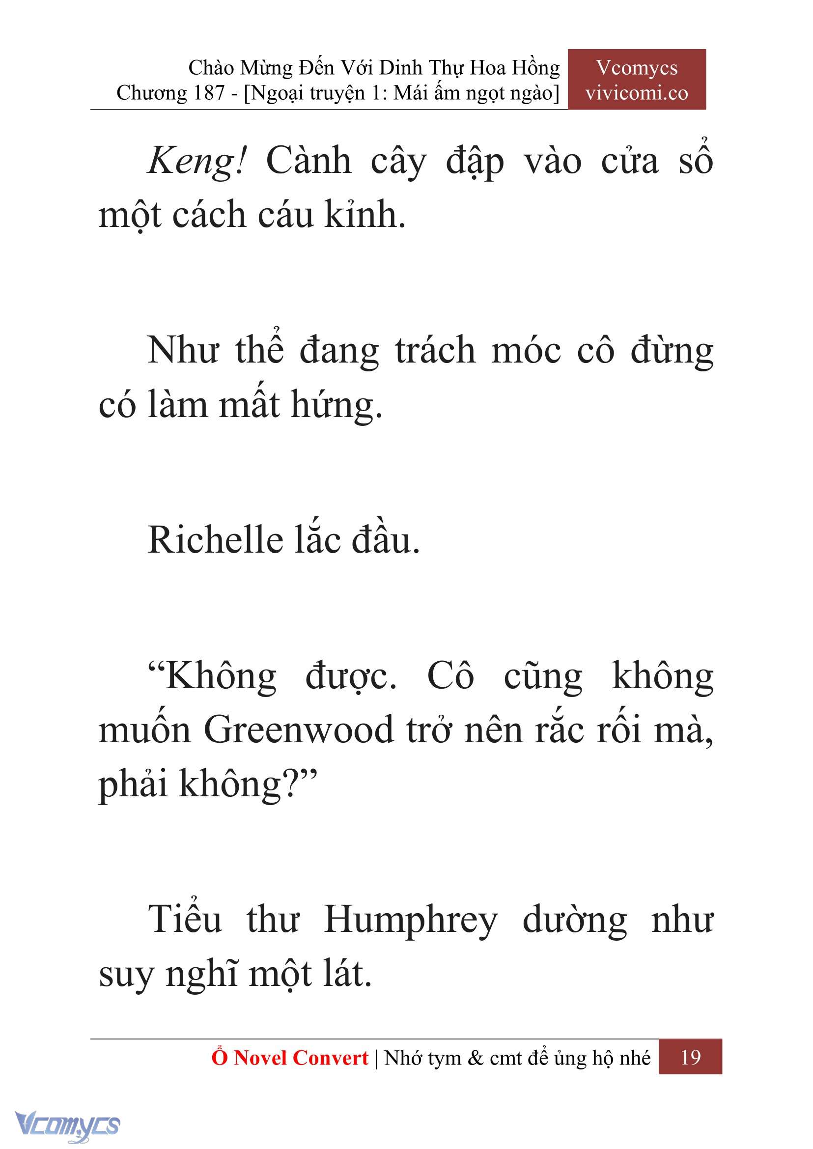 [Novel] Chào Mừng Đến Với Dinh Thự Hoa Hồng Chap 187 - Next Chap 188