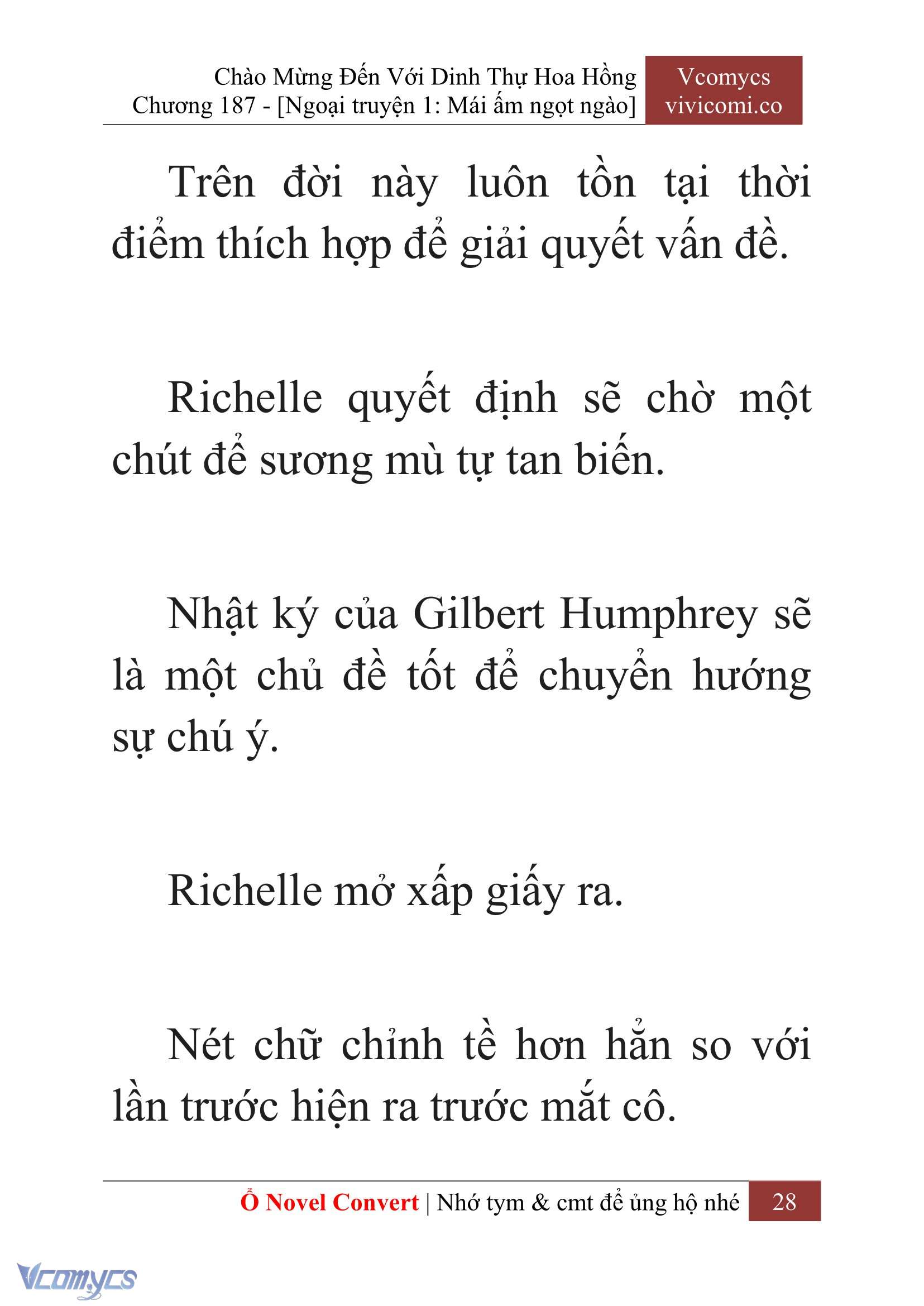 [Novel] Chào Mừng Đến Với Dinh Thự Hoa Hồng Chap 187 - Next Chap 188