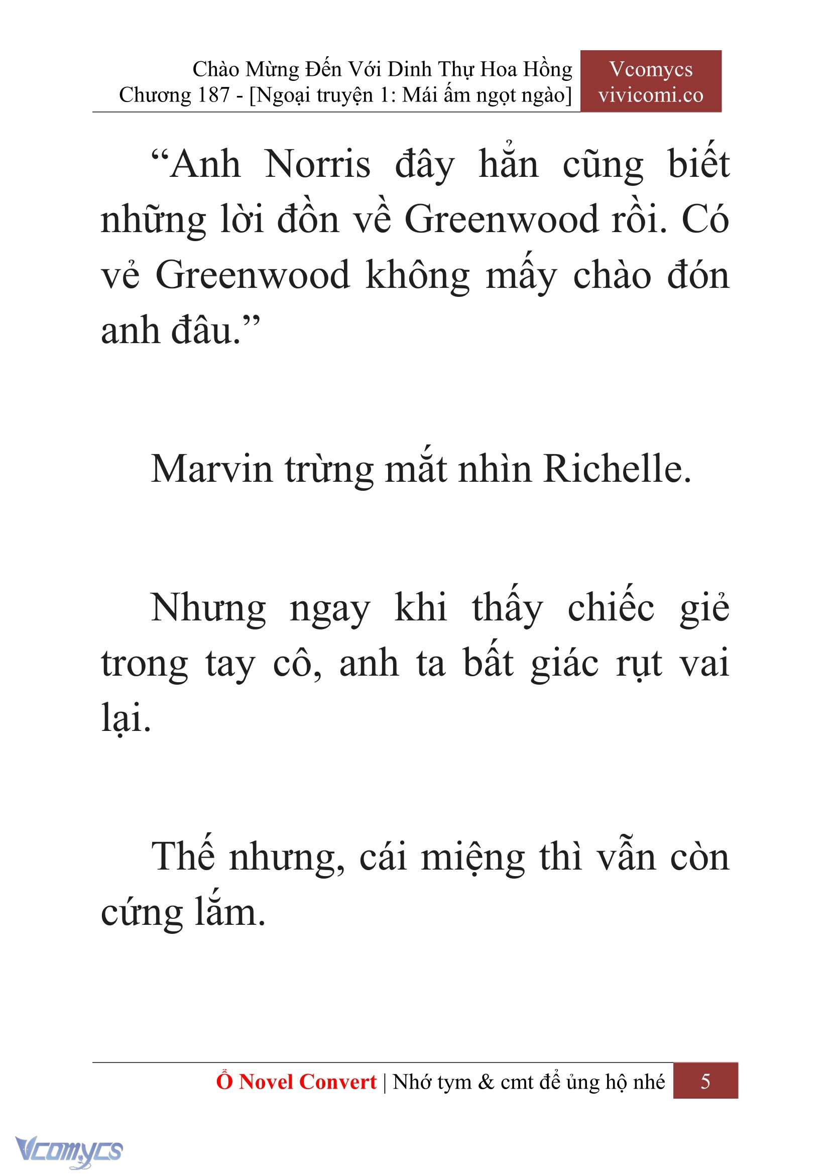 [Novel] Chào Mừng Đến Với Dinh Thự Hoa Hồng Chap 187 - Next Chap 188