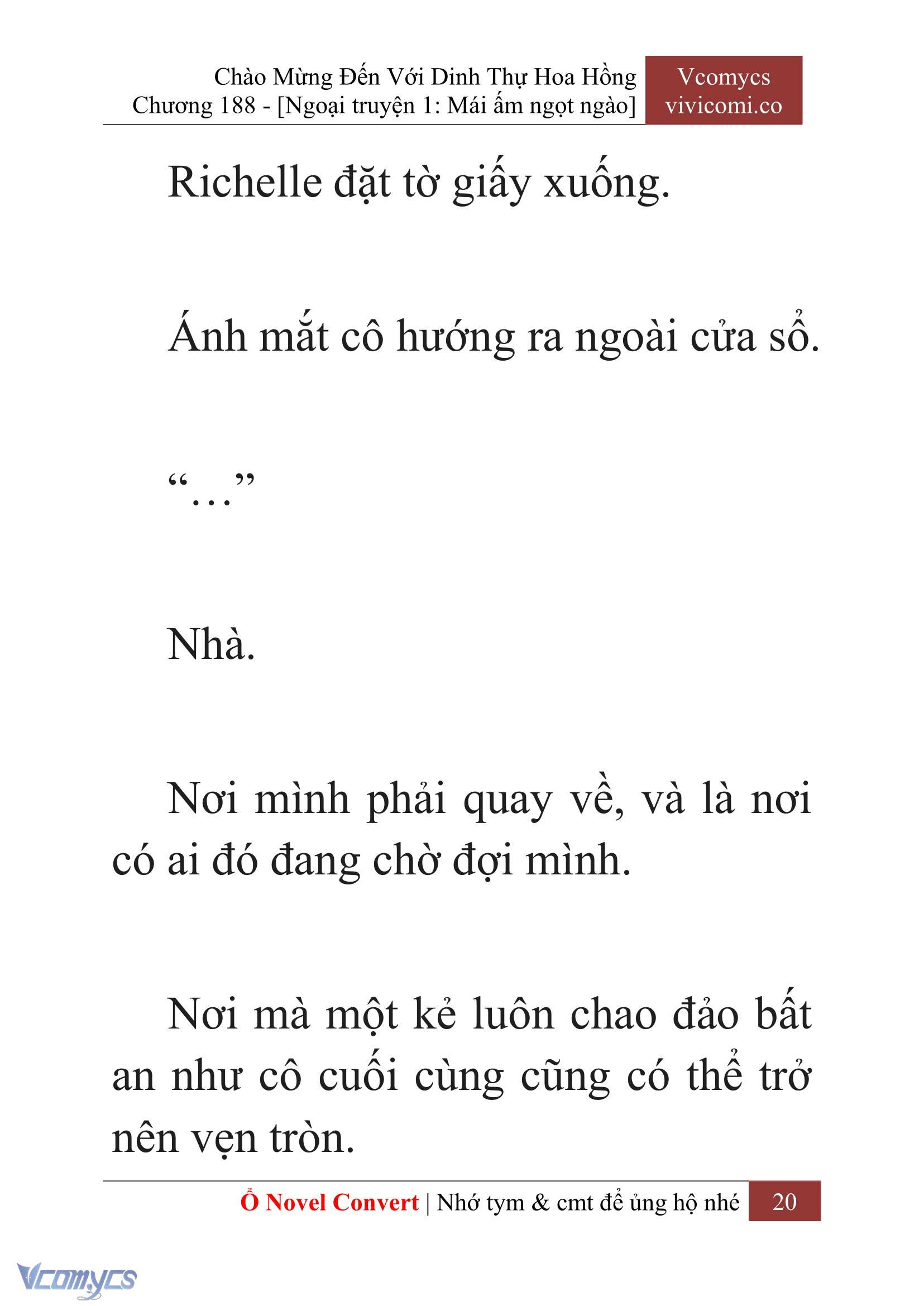 [Novel] Chào Mừng Đến Với Dinh Thự Hoa Hồng Chap 188 - Next Chap 189