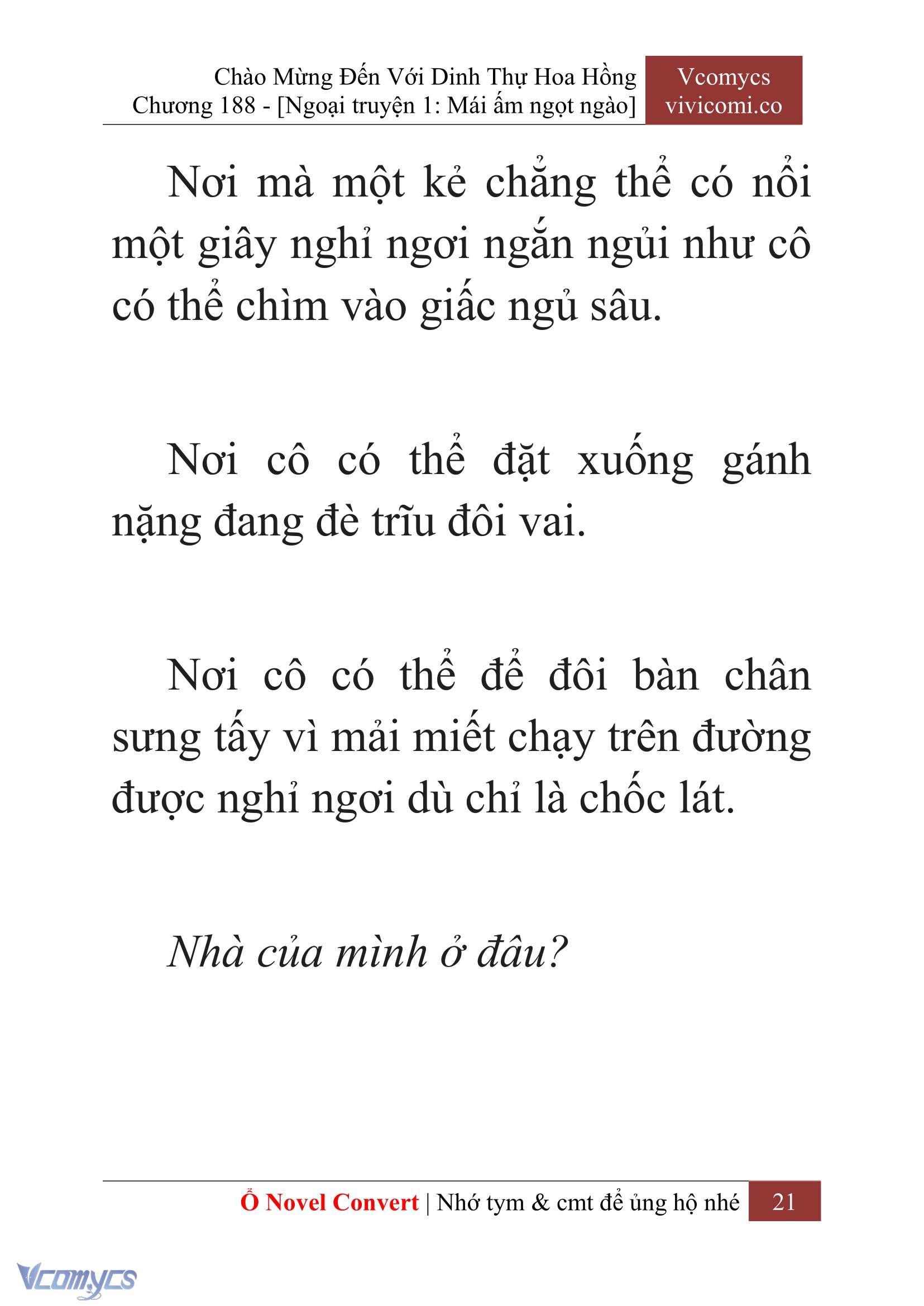 [Novel] Chào Mừng Đến Với Dinh Thự Hoa Hồng Chap 188 - Next Chap 189