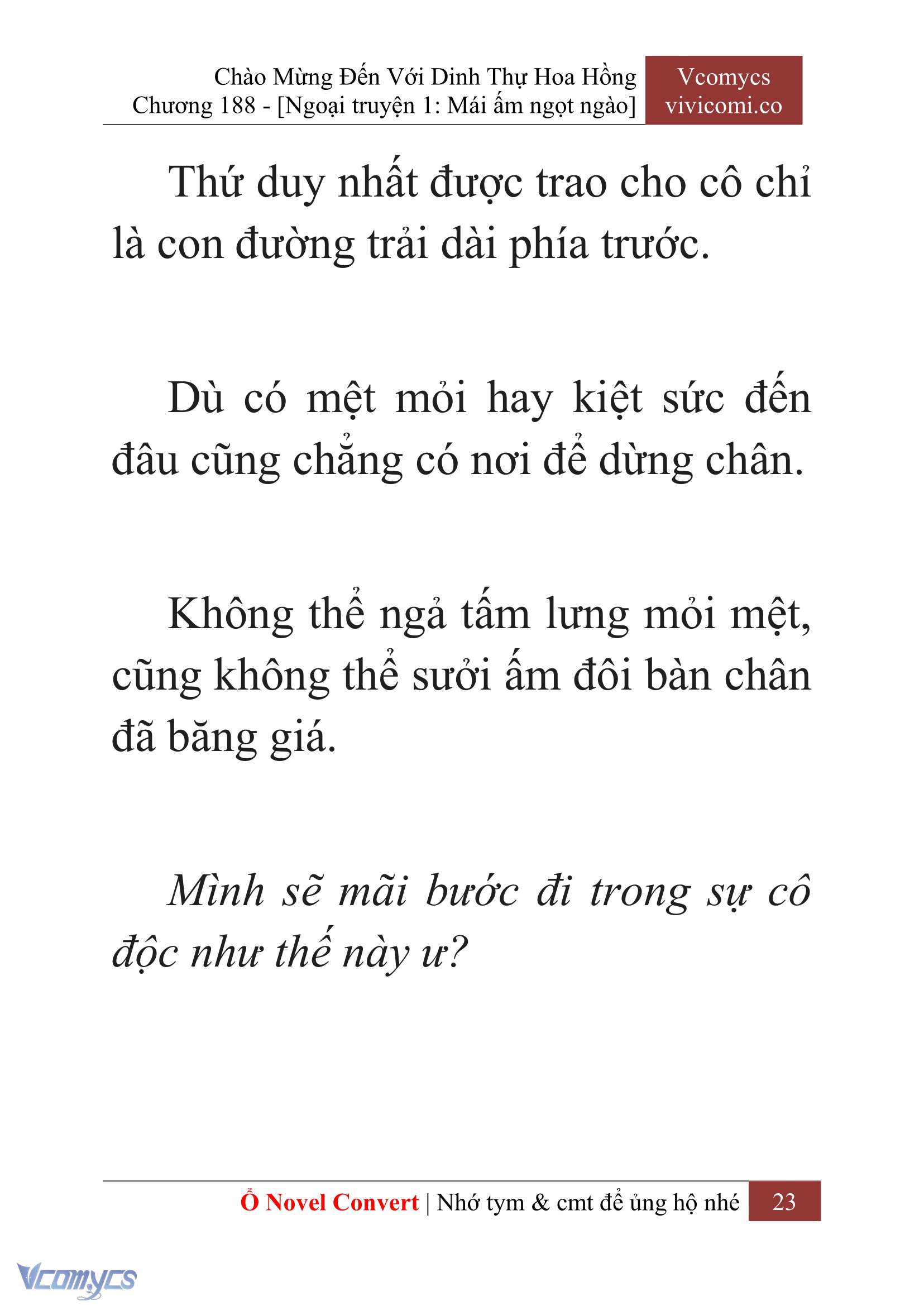 [Novel] Chào Mừng Đến Với Dinh Thự Hoa Hồng Chap 188 - Next Chap 189