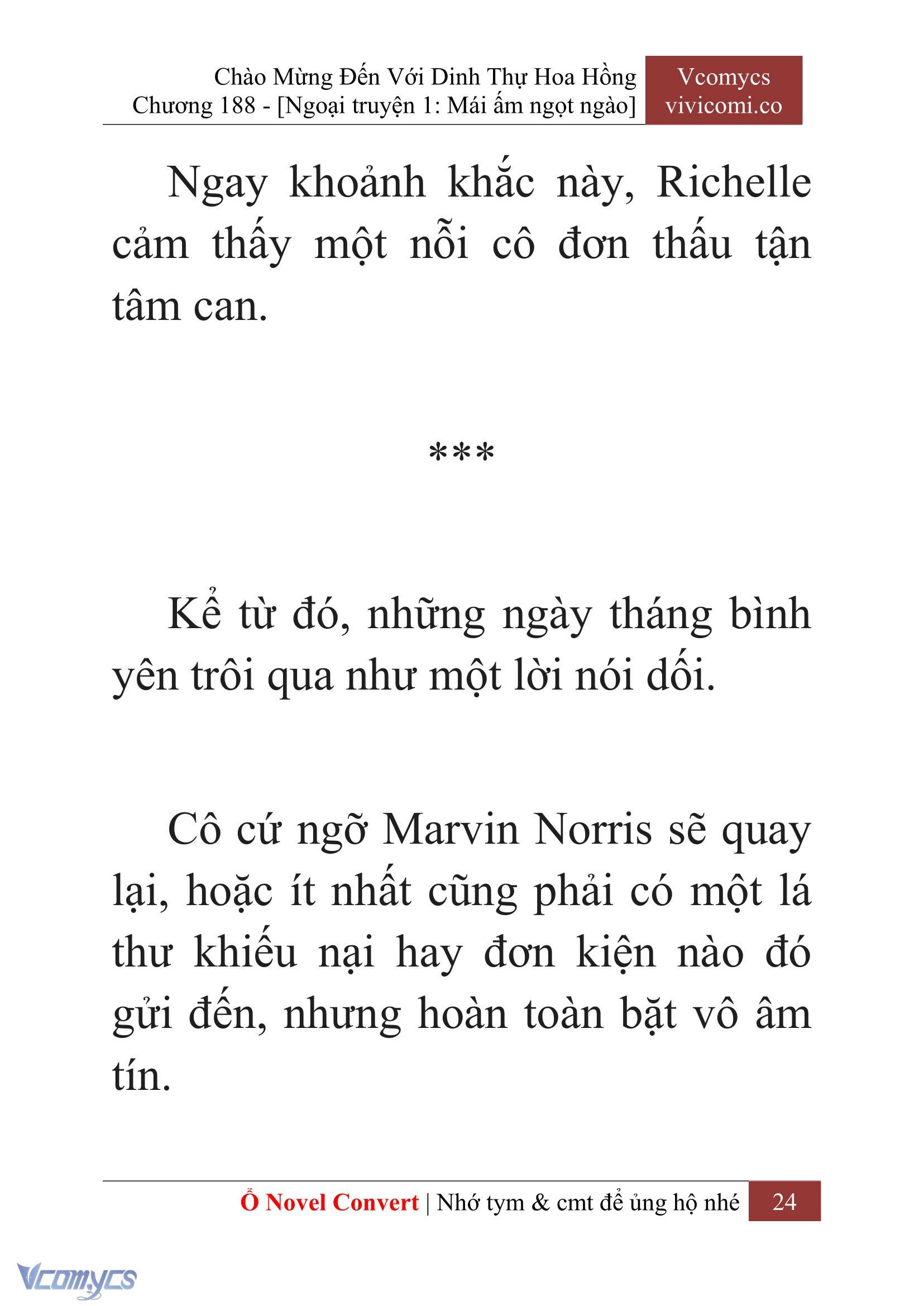 [Novel] Chào Mừng Đến Với Dinh Thự Hoa Hồng Chap 188 - Next Chap 189