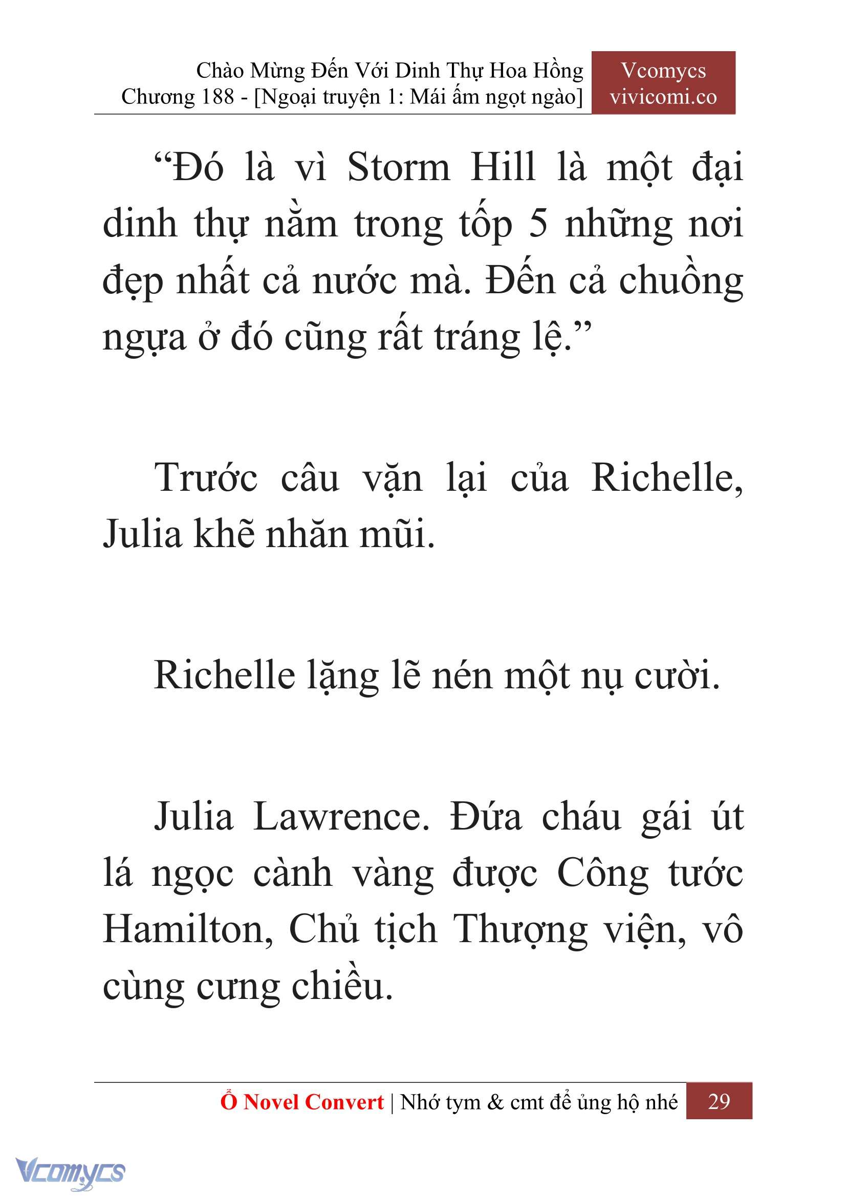 [Novel] Chào Mừng Đến Với Dinh Thự Hoa Hồng Chap 188 - Next Chap 189