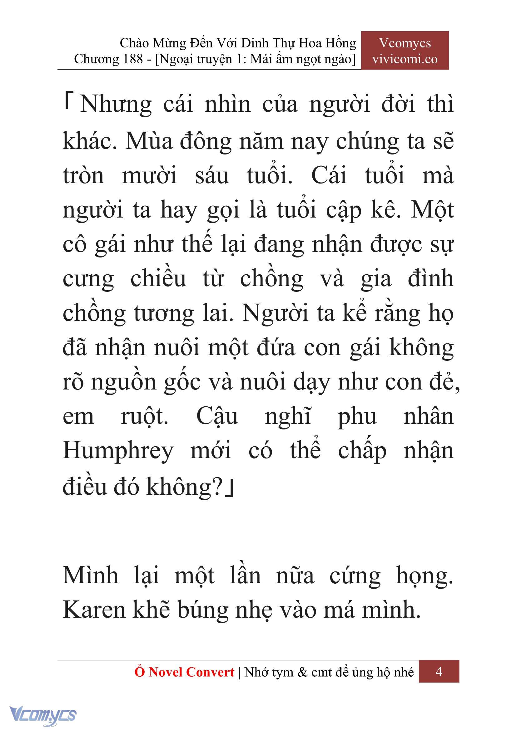 [Novel] Chào Mừng Đến Với Dinh Thự Hoa Hồng Chap 188 - Next Chap 189