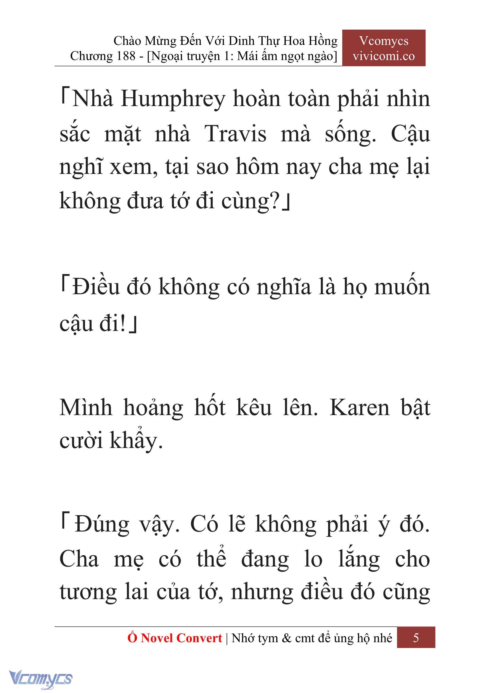 [Novel] Chào Mừng Đến Với Dinh Thự Hoa Hồng Chap 188 - Next Chap 189