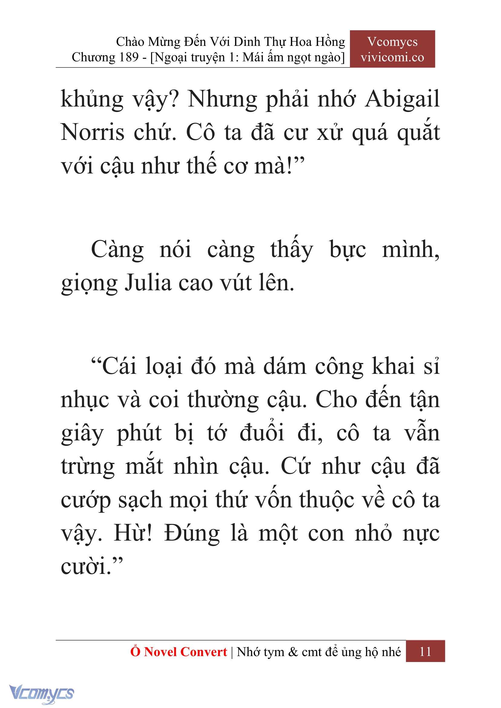 [Novel] Chào Mừng Đến Với Dinh Thự Hoa Hồng Chap 189 - Next Chap 190