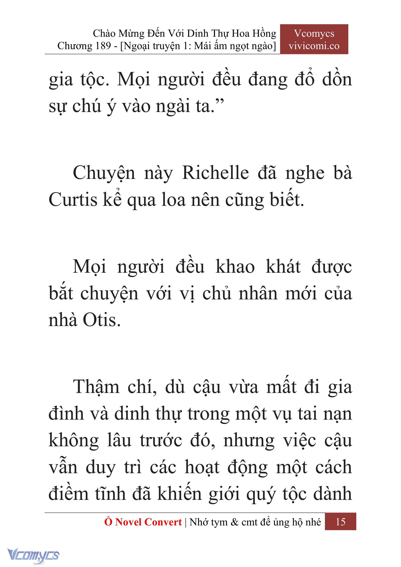 [Novel] Chào Mừng Đến Với Dinh Thự Hoa Hồng Chap 189 - Next Chap 190