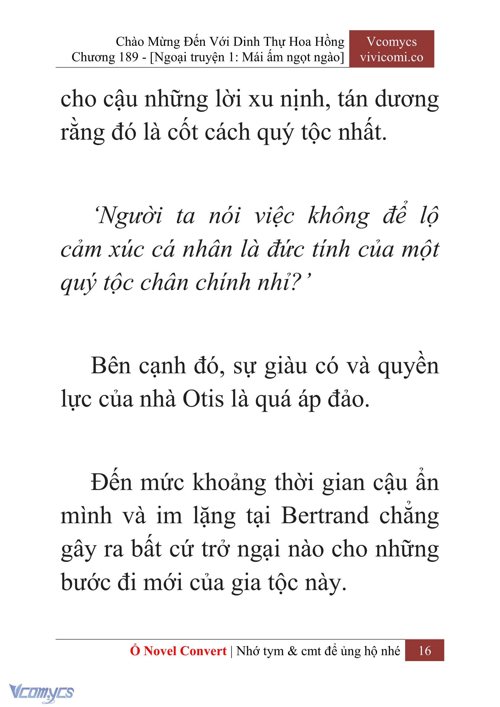 [Novel] Chào Mừng Đến Với Dinh Thự Hoa Hồng Chap 189 - Next Chap 190