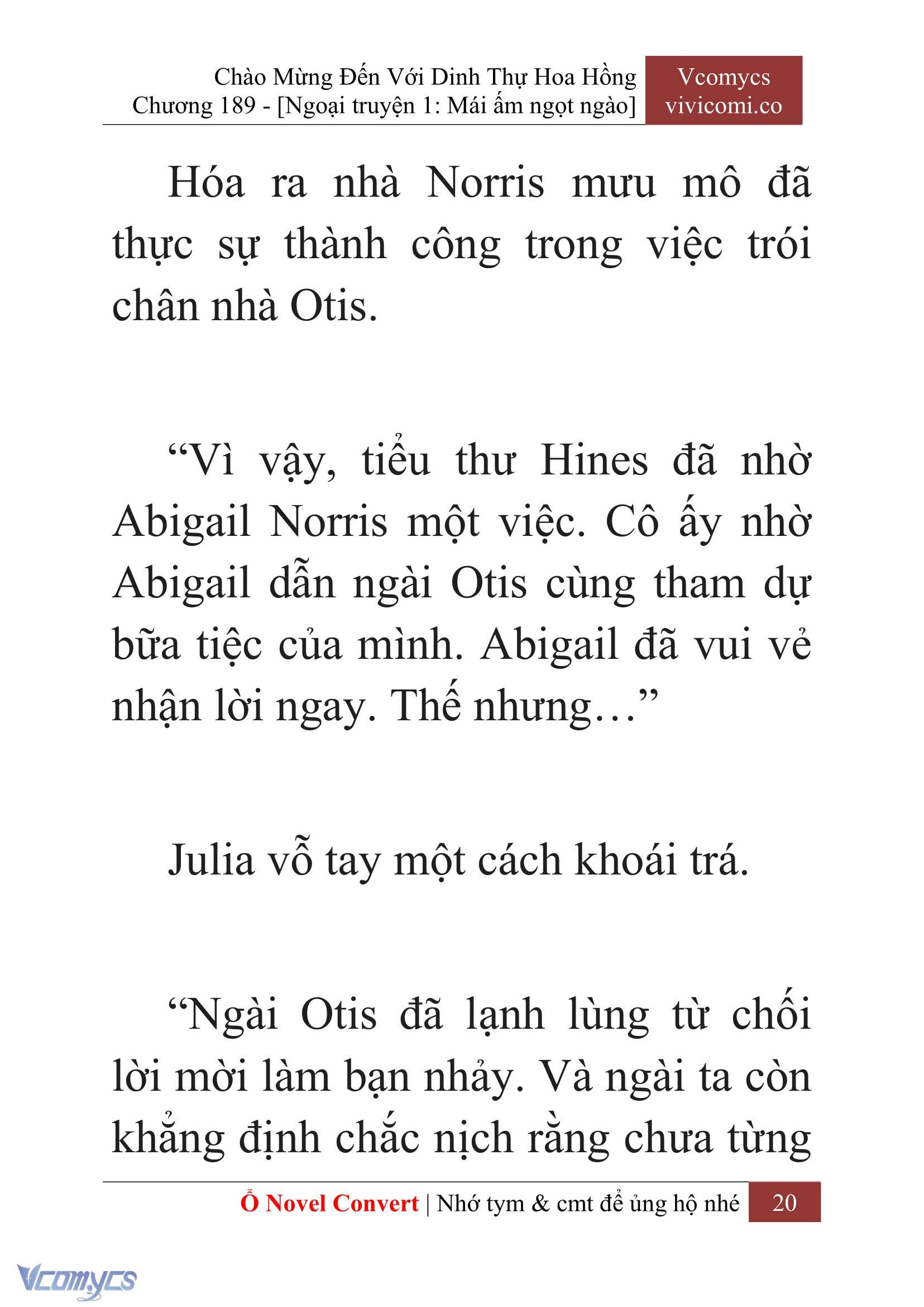 [Novel] Chào Mừng Đến Với Dinh Thự Hoa Hồng Chap 189 - Next Chap 190