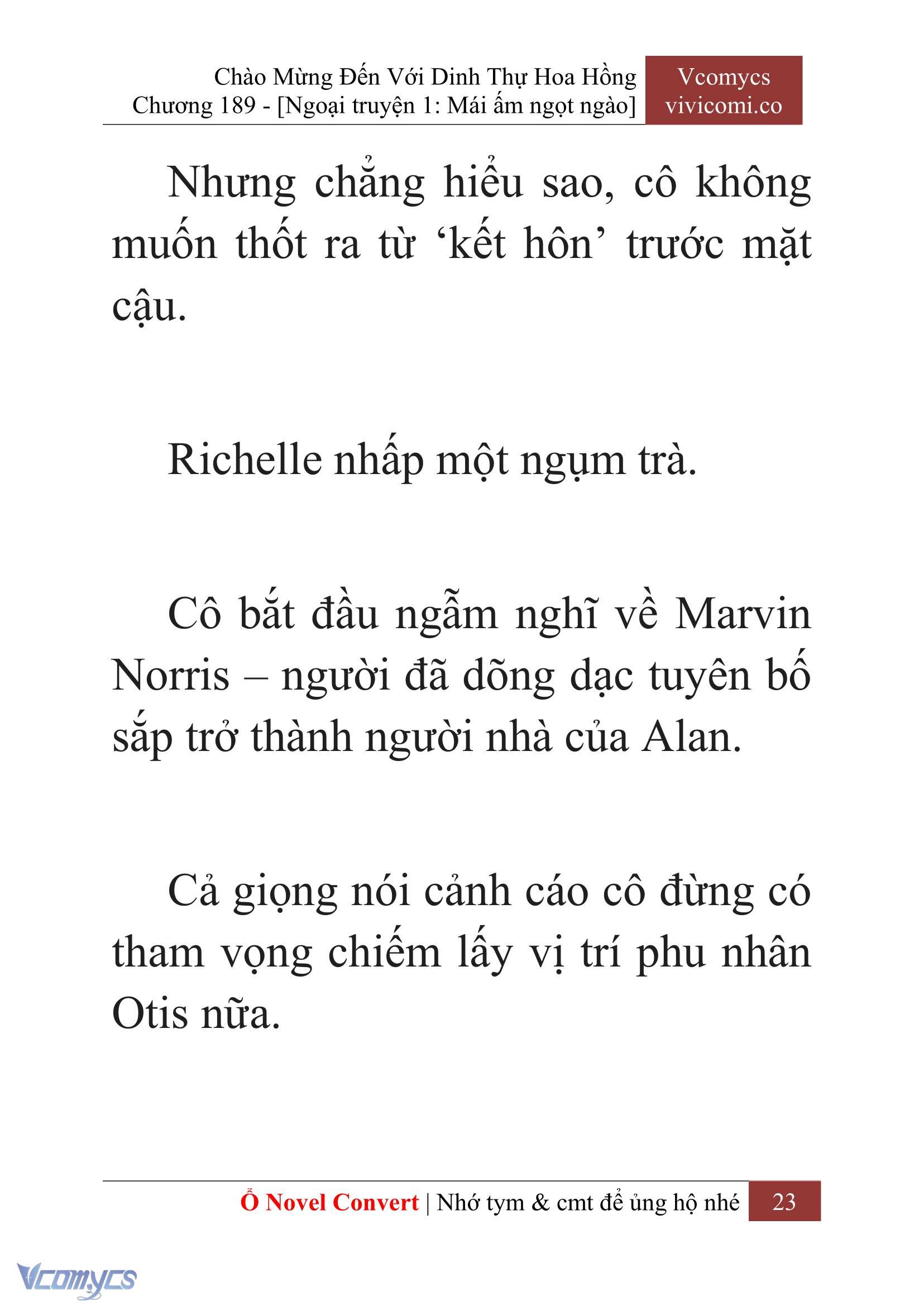 [Novel] Chào Mừng Đến Với Dinh Thự Hoa Hồng Chap 189 - Next Chap 190