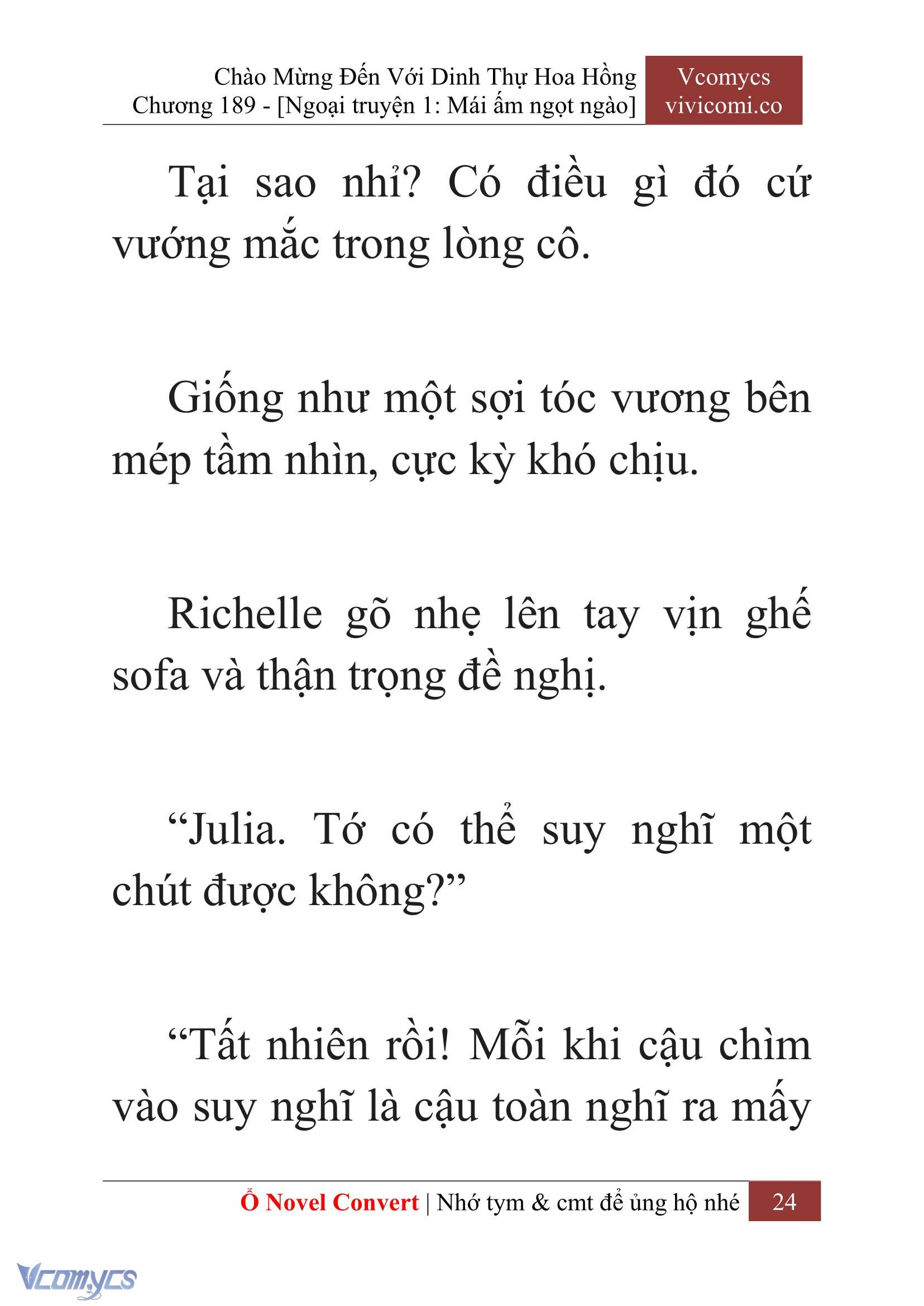 [Novel] Chào Mừng Đến Với Dinh Thự Hoa Hồng Chap 189 - Next Chap 190
