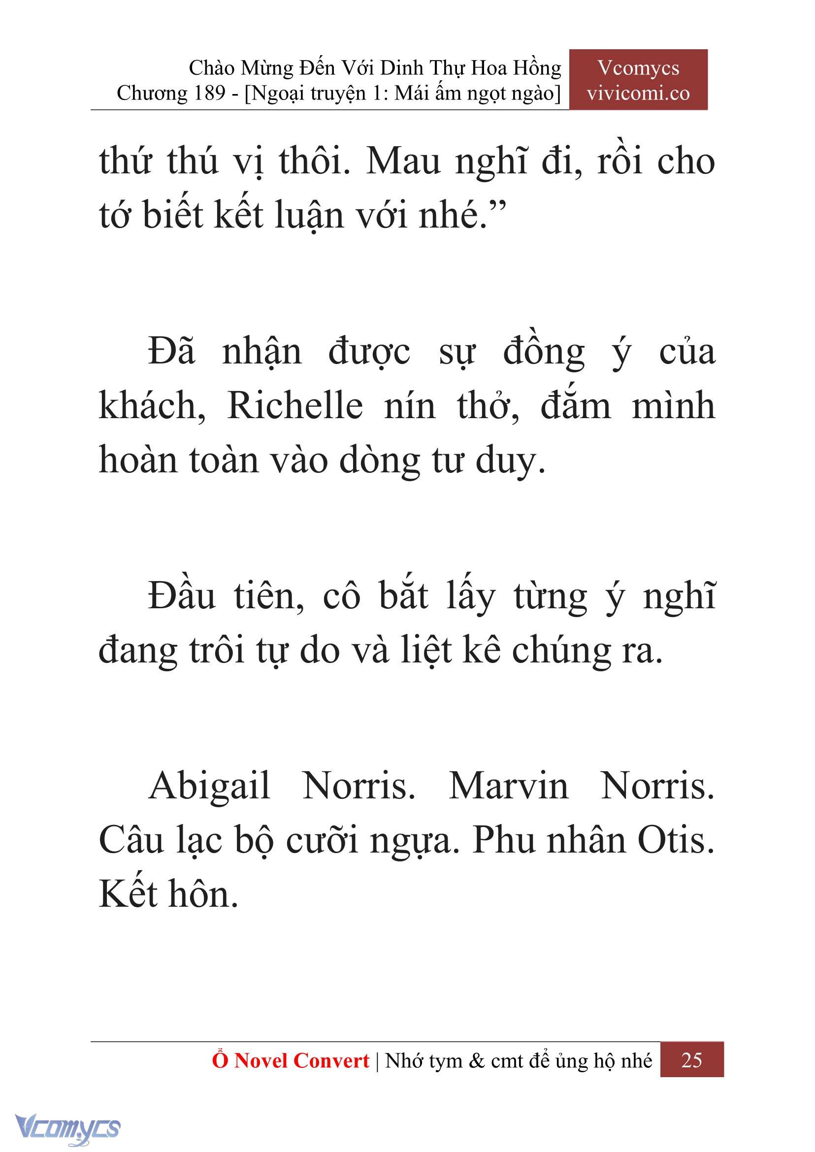 [Novel] Chào Mừng Đến Với Dinh Thự Hoa Hồng Chap 189 - Next Chap 190