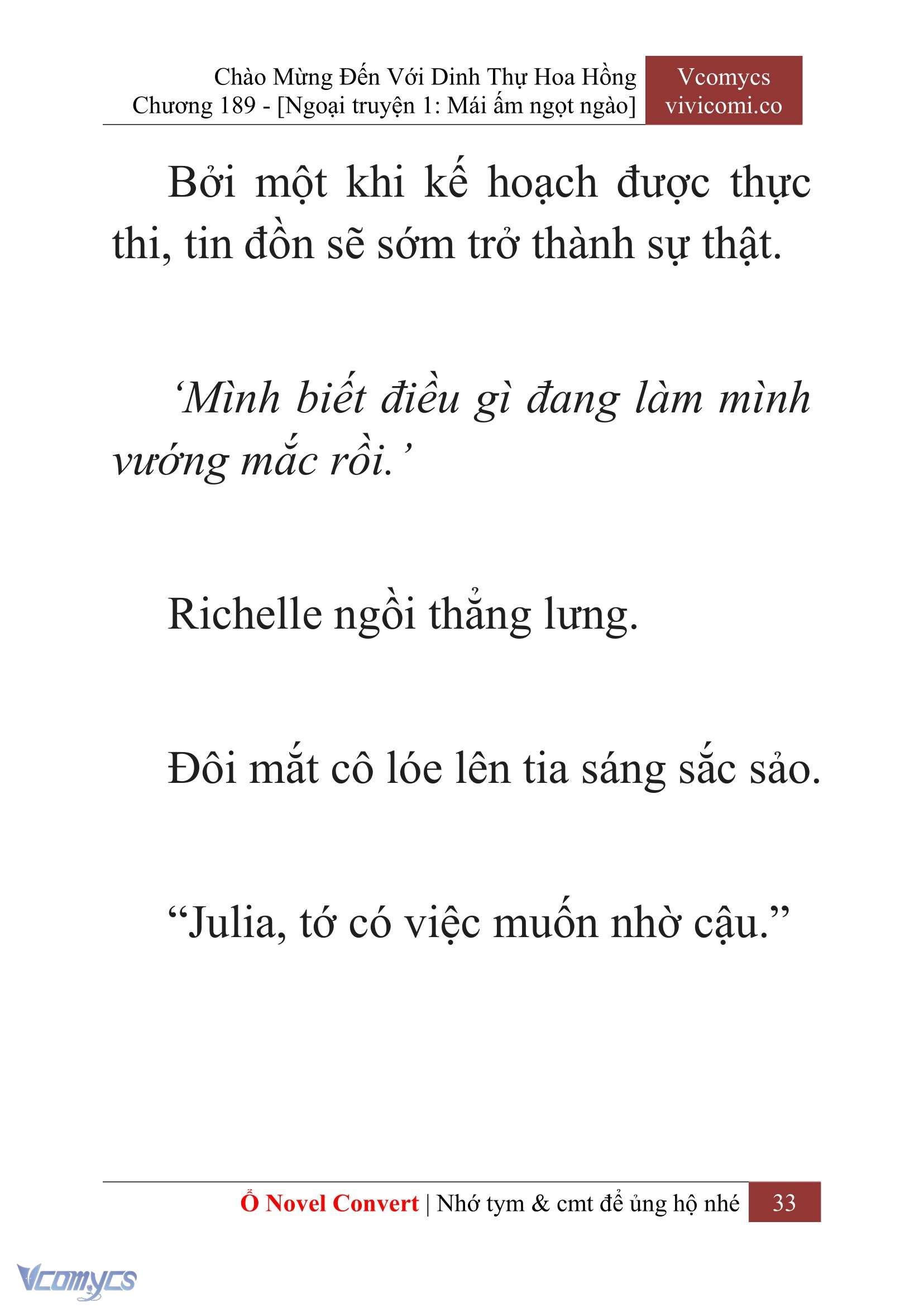[Novel] Chào Mừng Đến Với Dinh Thự Hoa Hồng Chap 189 - Next Chap 190