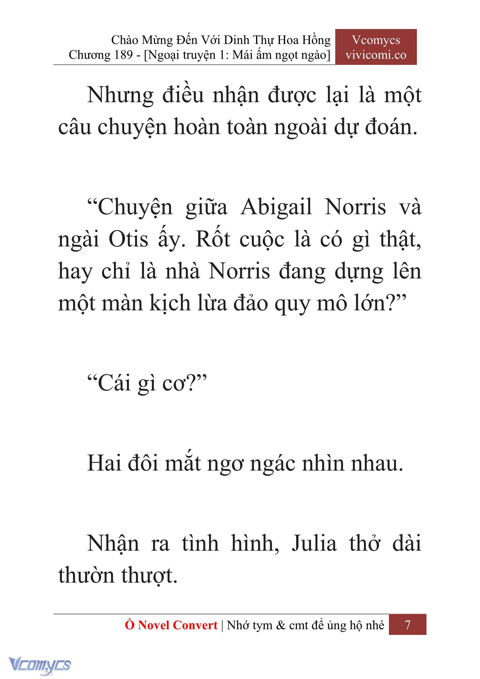 [Novel] Chào Mừng Đến Với Dinh Thự Hoa Hồng Chap 189 - Next Chap 190