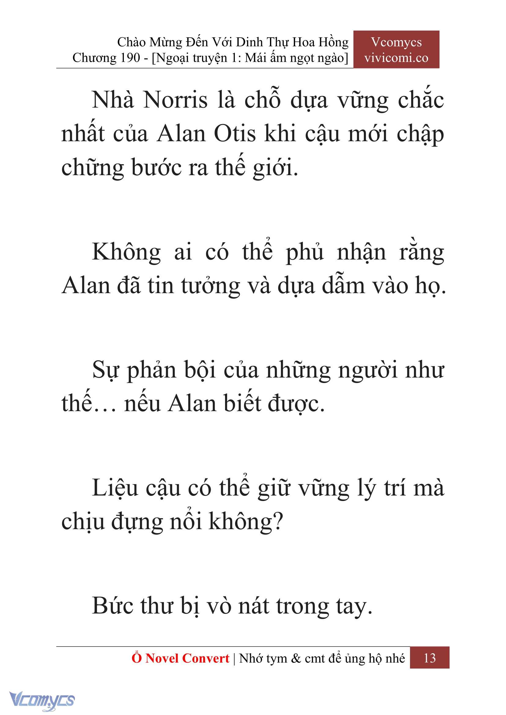 [Novel] Chào Mừng Đến Với Dinh Thự Hoa Hồng Chap 190 - Next Chap 191