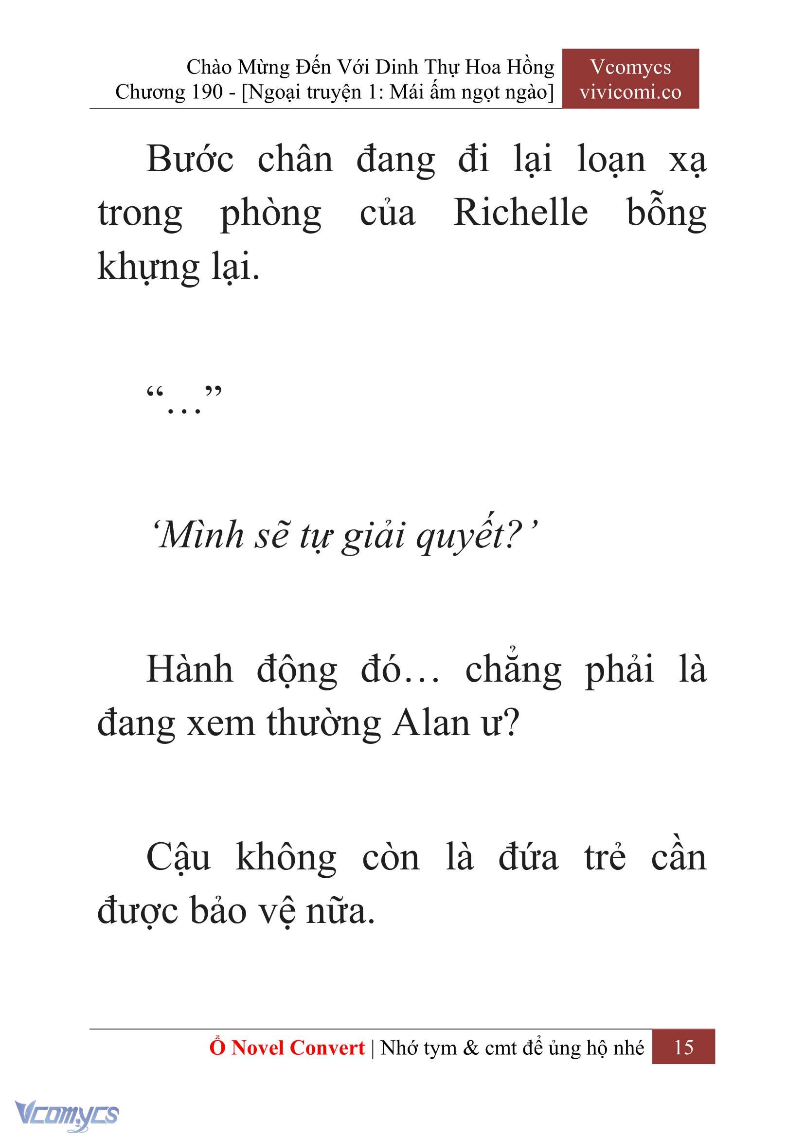 [Novel] Chào Mừng Đến Với Dinh Thự Hoa Hồng Chap 190 - Next Chap 191