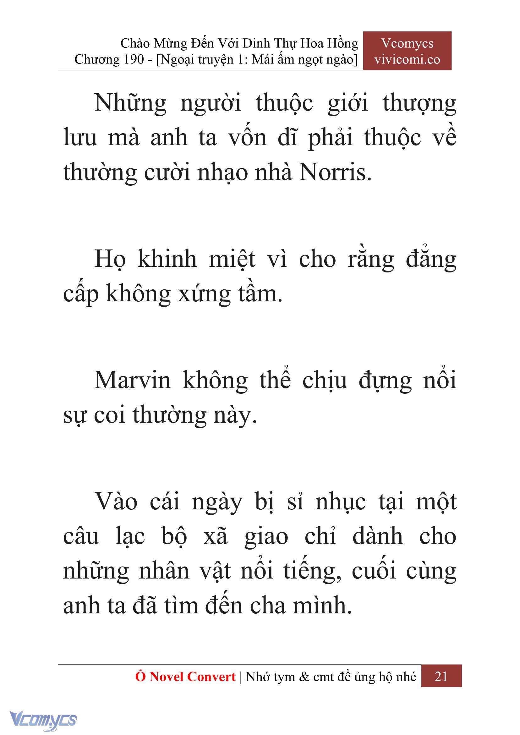 [Novel] Chào Mừng Đến Với Dinh Thự Hoa Hồng Chap 190 - Next Chap 191