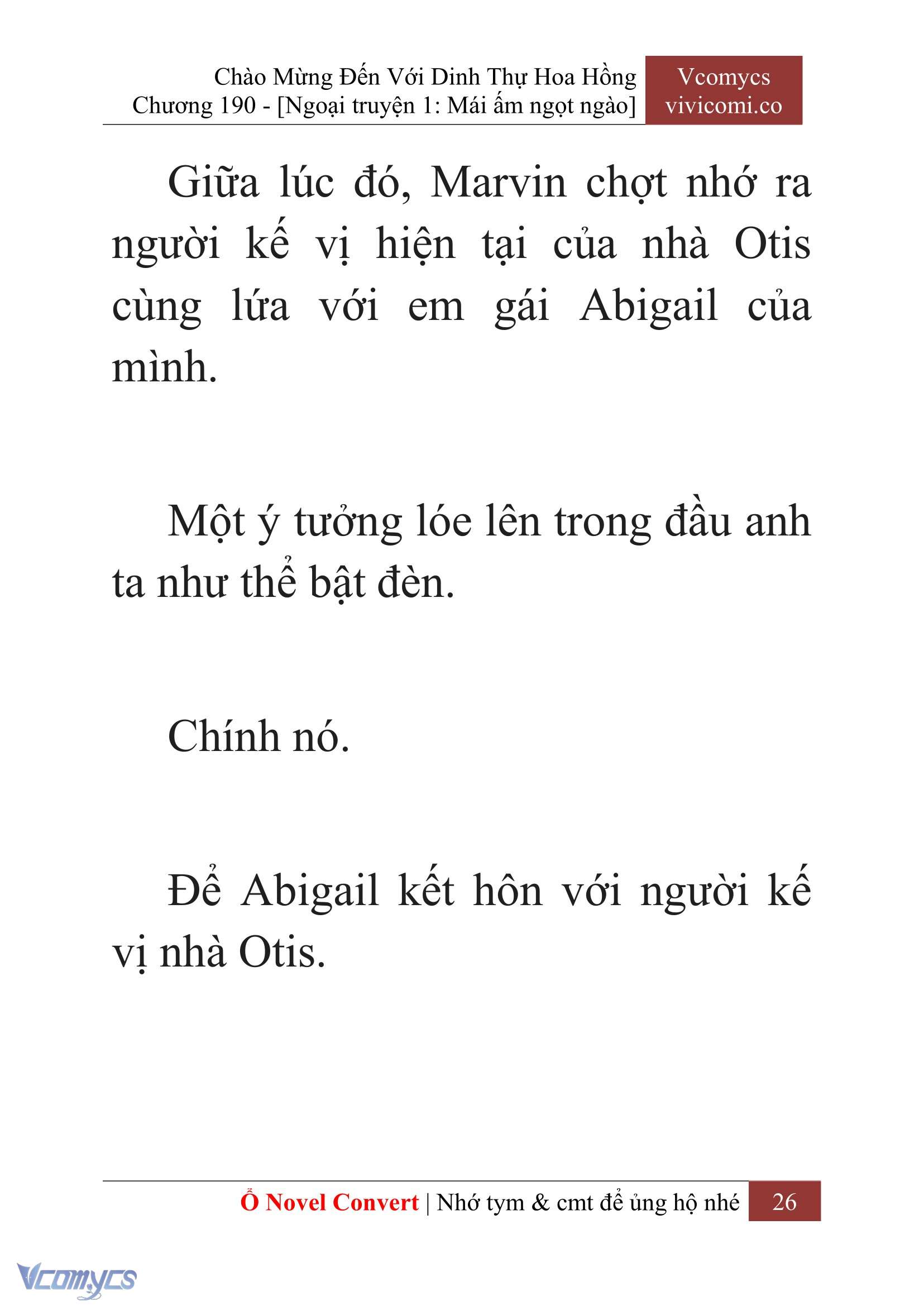 [Novel] Chào Mừng Đến Với Dinh Thự Hoa Hồng Chap 190 - Next Chap 191
