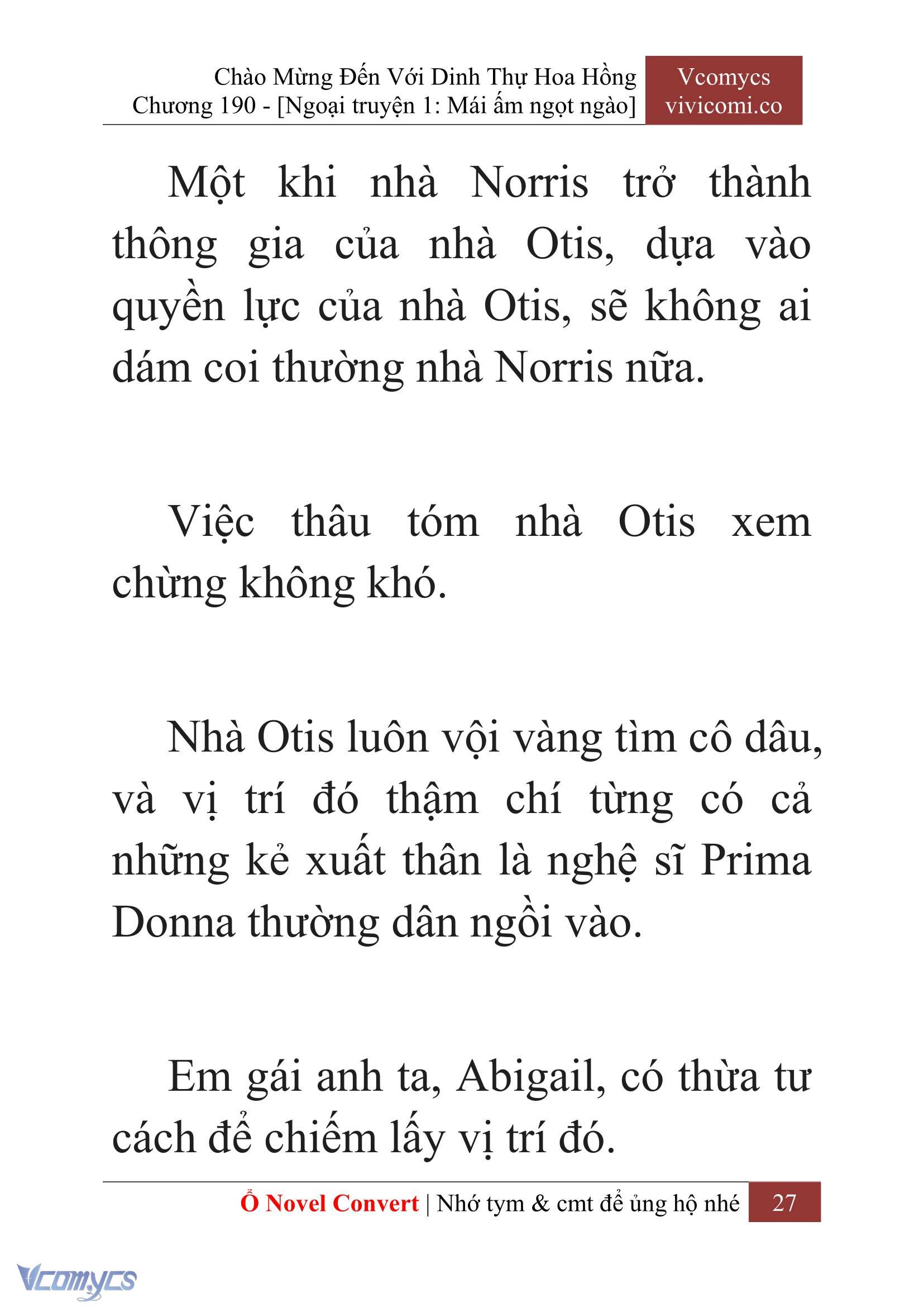 [Novel] Chào Mừng Đến Với Dinh Thự Hoa Hồng Chap 190 - Next Chap 191