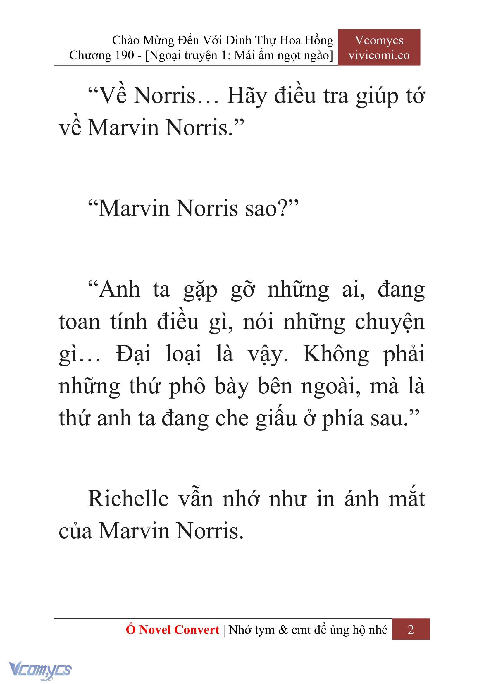 [Novel] Chào Mừng Đến Với Dinh Thự Hoa Hồng Chap 190 - Next Chap 191