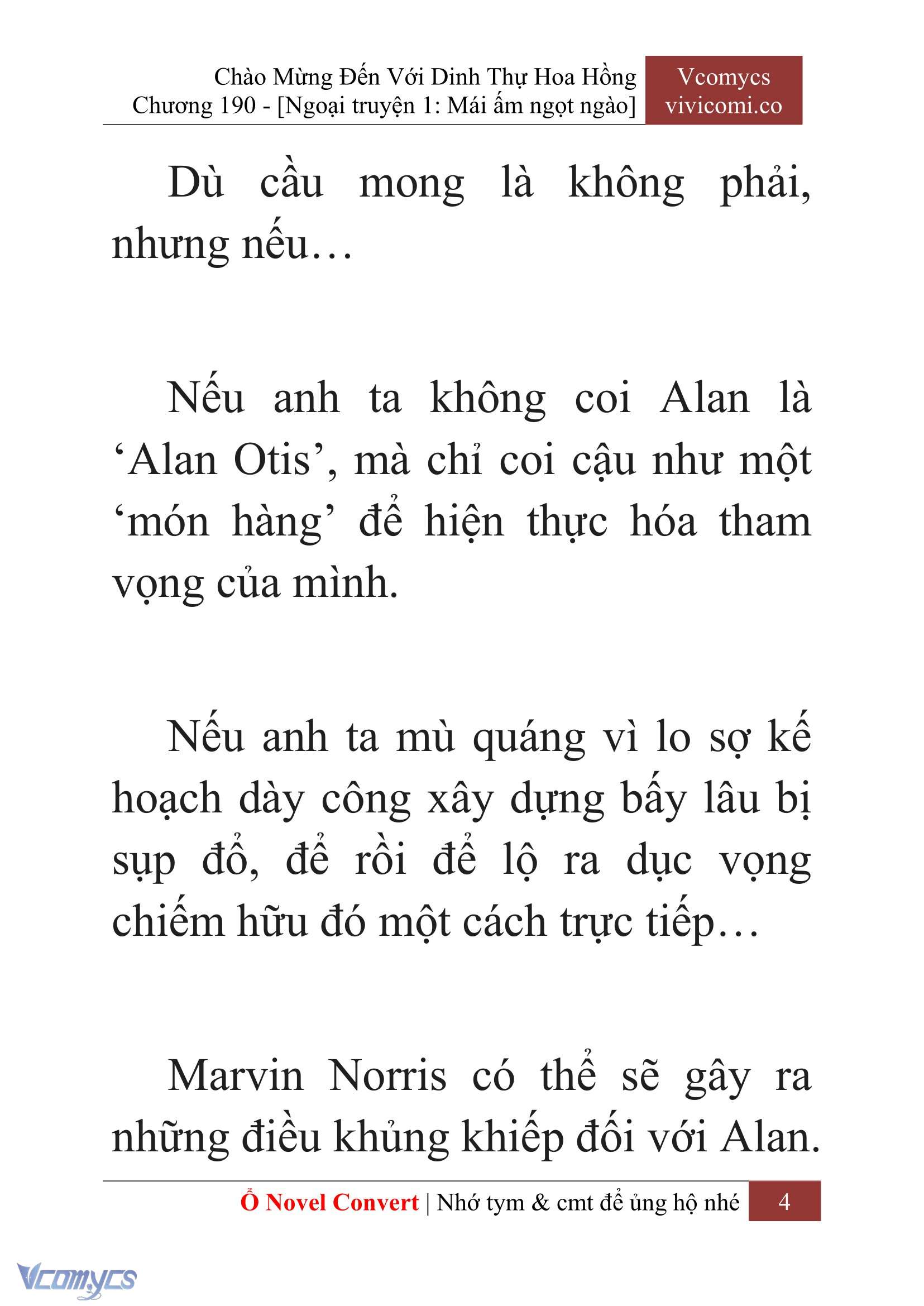 [Novel] Chào Mừng Đến Với Dinh Thự Hoa Hồng Chap 190 - Next Chap 191