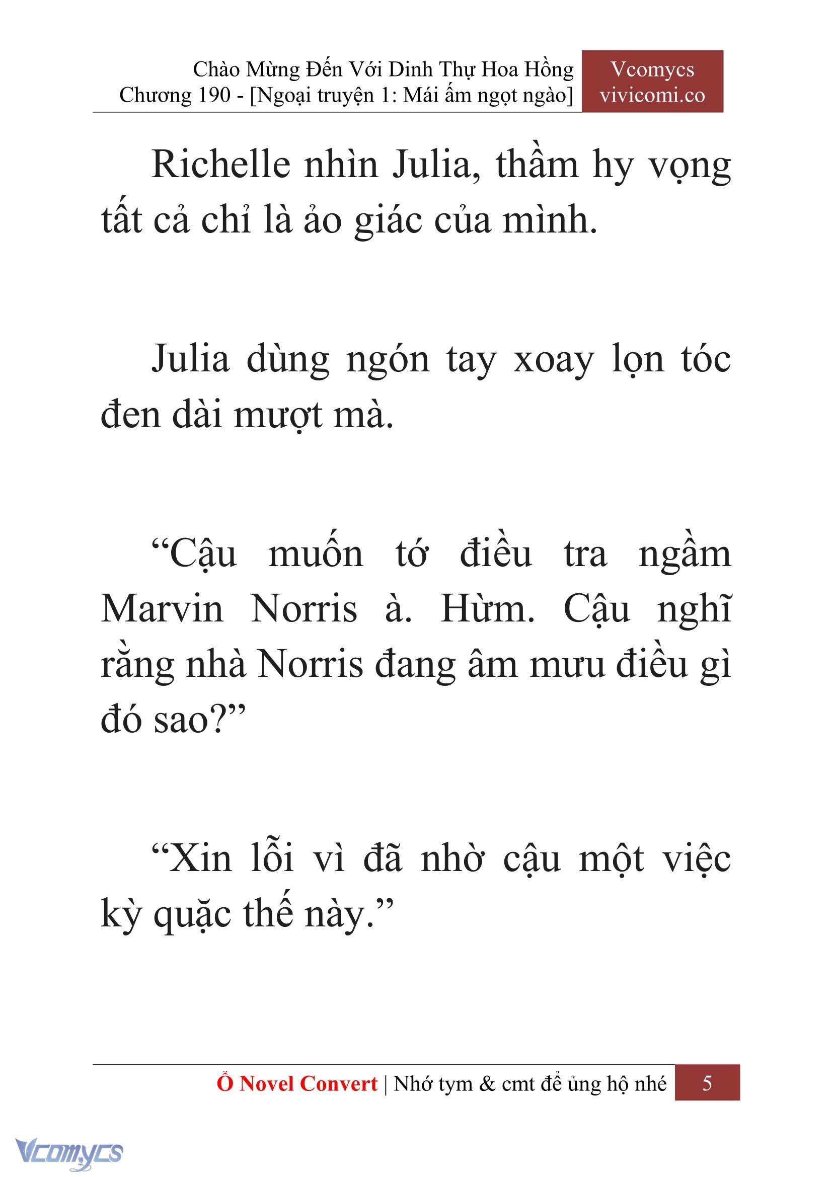 [Novel] Chào Mừng Đến Với Dinh Thự Hoa Hồng Chap 190 - Next Chap 191