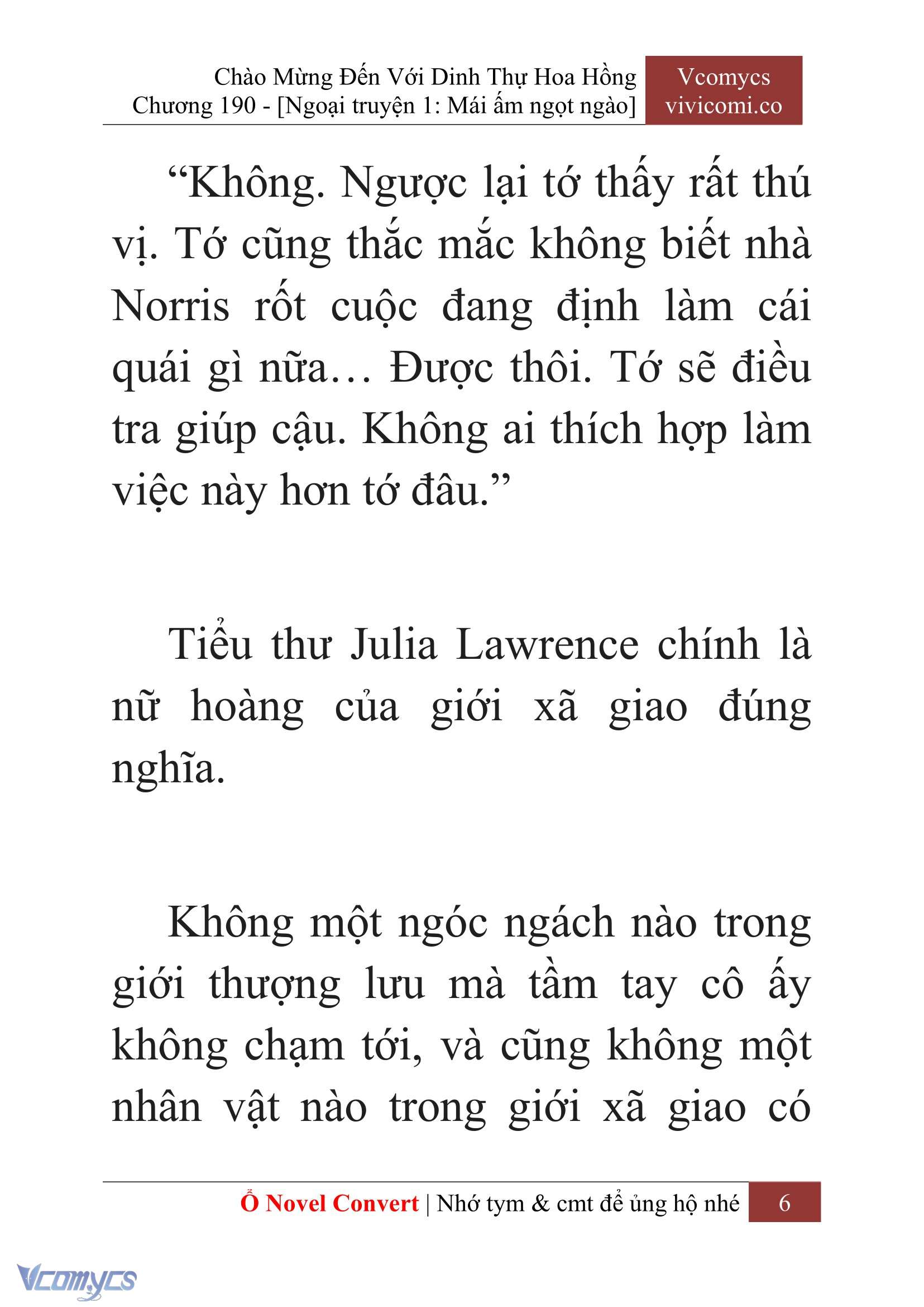 [Novel] Chào Mừng Đến Với Dinh Thự Hoa Hồng Chap 190 - Next Chap 191