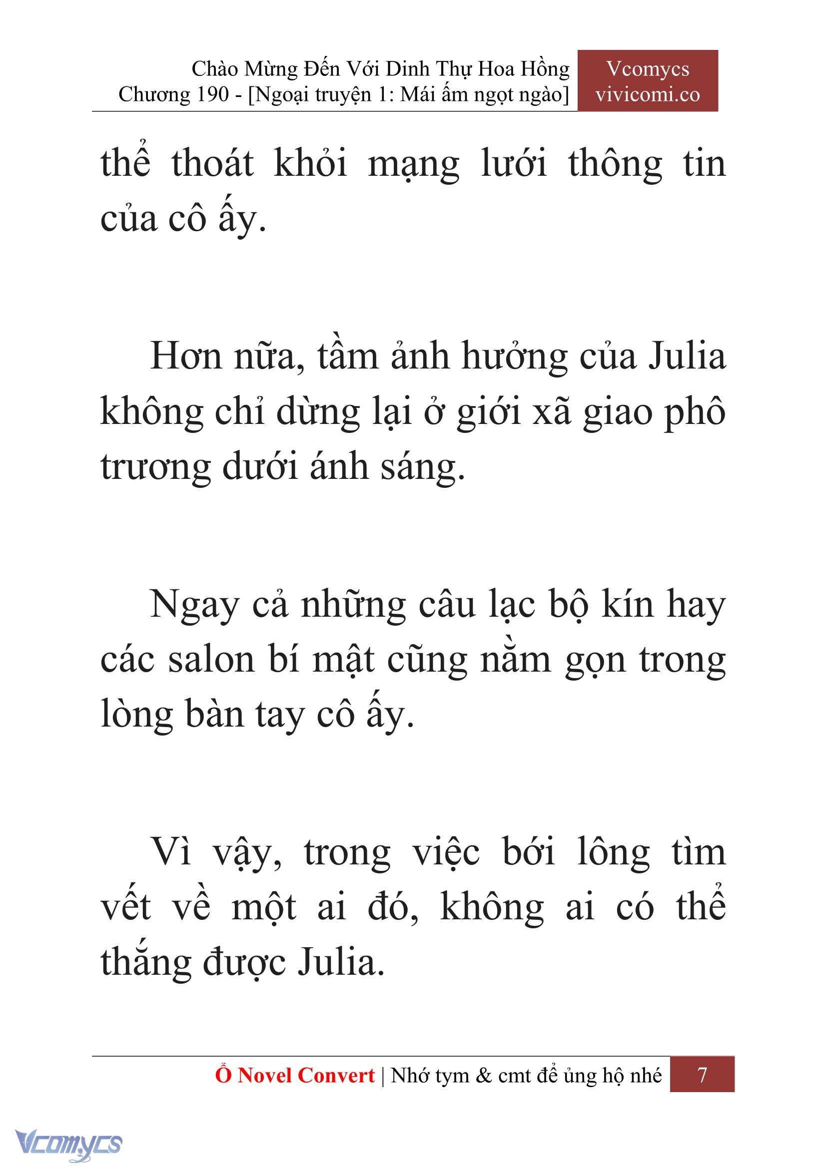 [Novel] Chào Mừng Đến Với Dinh Thự Hoa Hồng Chap 190 - Next Chap 191