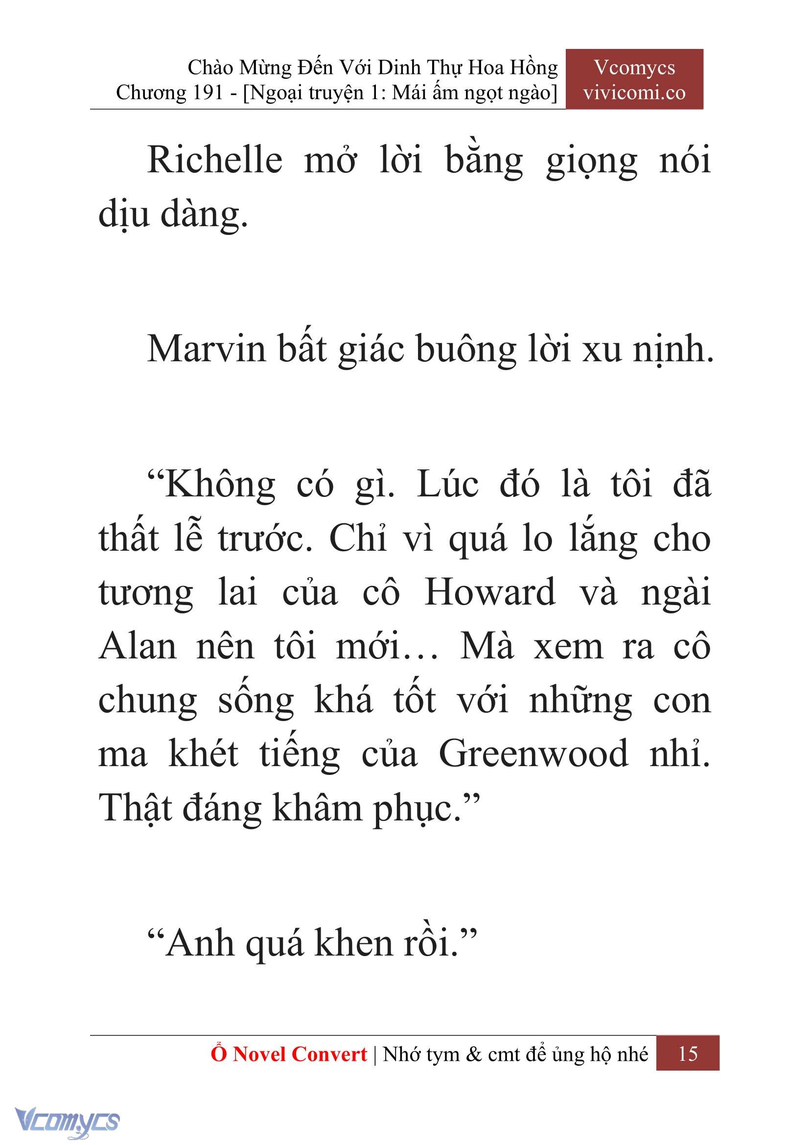 [Novel] Chào Mừng Đến Với Dinh Thự Hoa Hồng Chap 191 - Next Chap 192