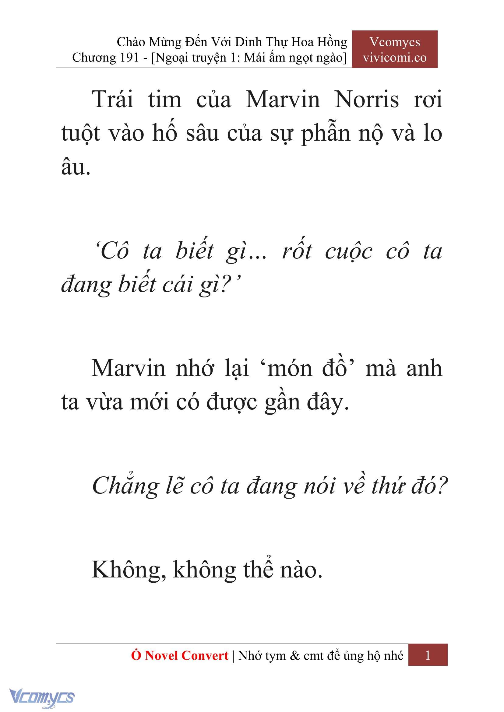 [Novel] Chào Mừng Đến Với Dinh Thự Hoa Hồng Chap 191 - Next Chap 192