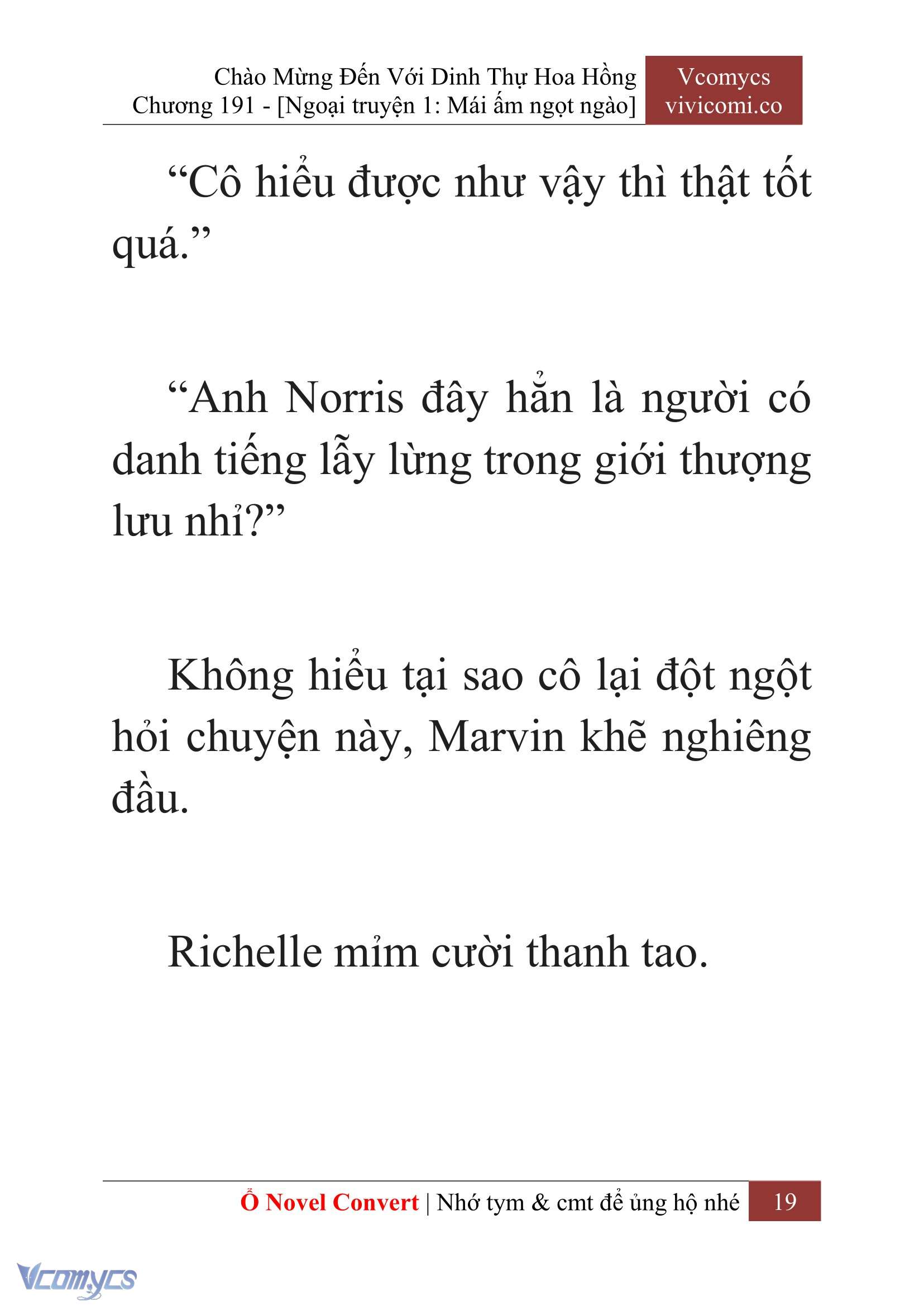 [Novel] Chào Mừng Đến Với Dinh Thự Hoa Hồng Chap 191 - Next Chap 192