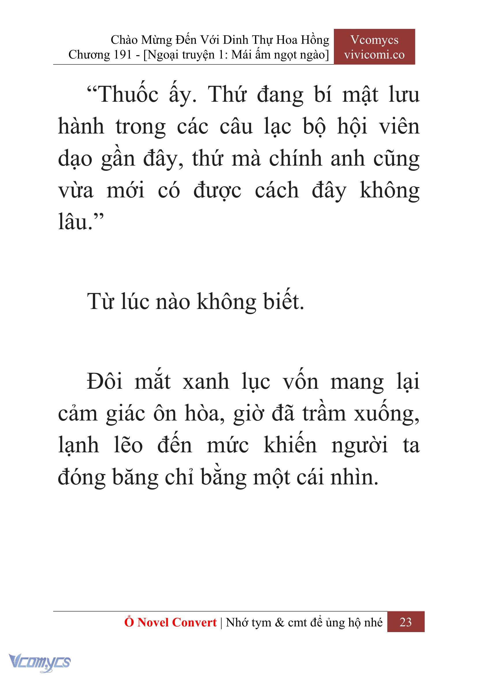 [Novel] Chào Mừng Đến Với Dinh Thự Hoa Hồng Chap 191 - Next Chap 192