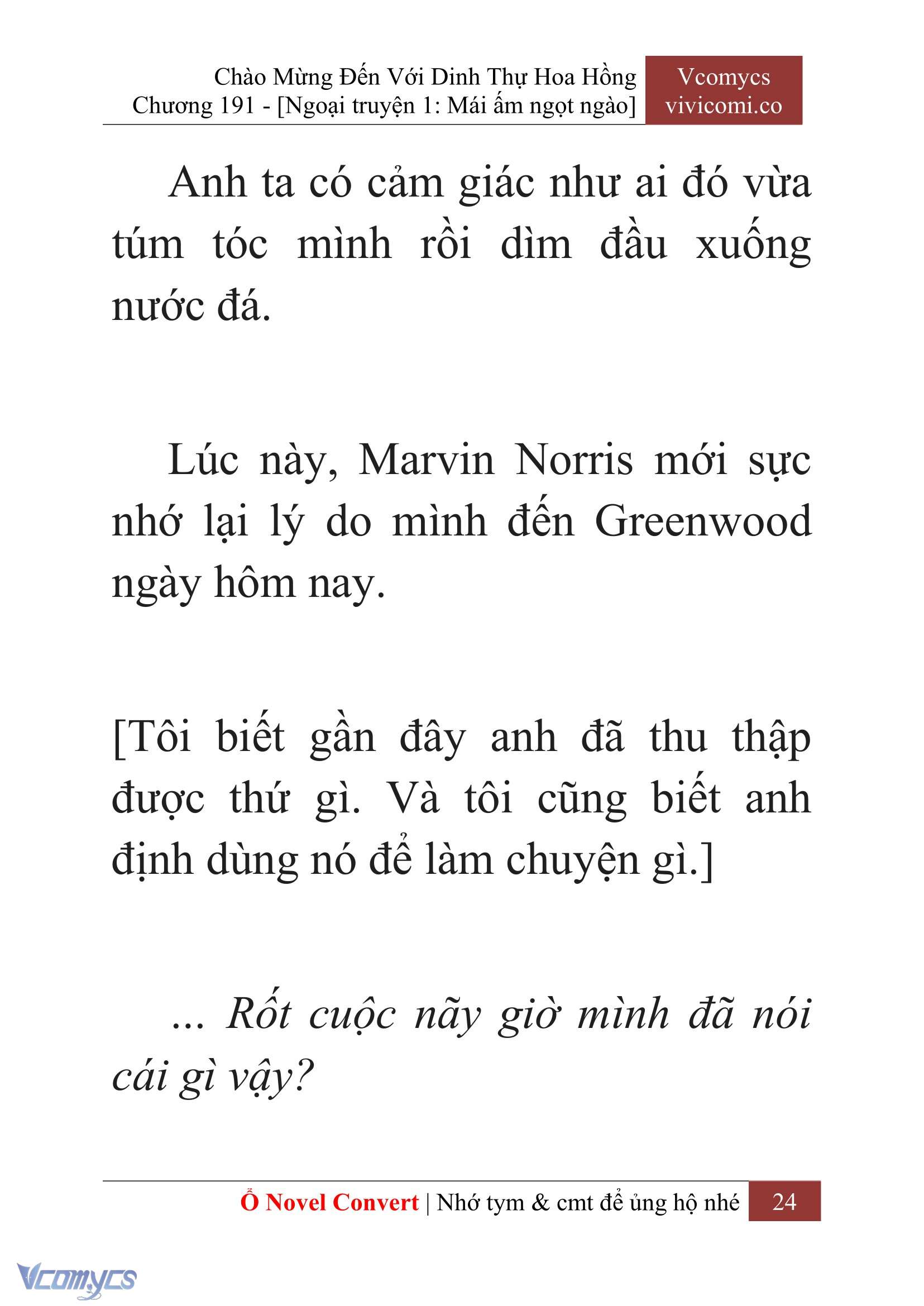 [Novel] Chào Mừng Đến Với Dinh Thự Hoa Hồng Chap 191 - Next Chap 192