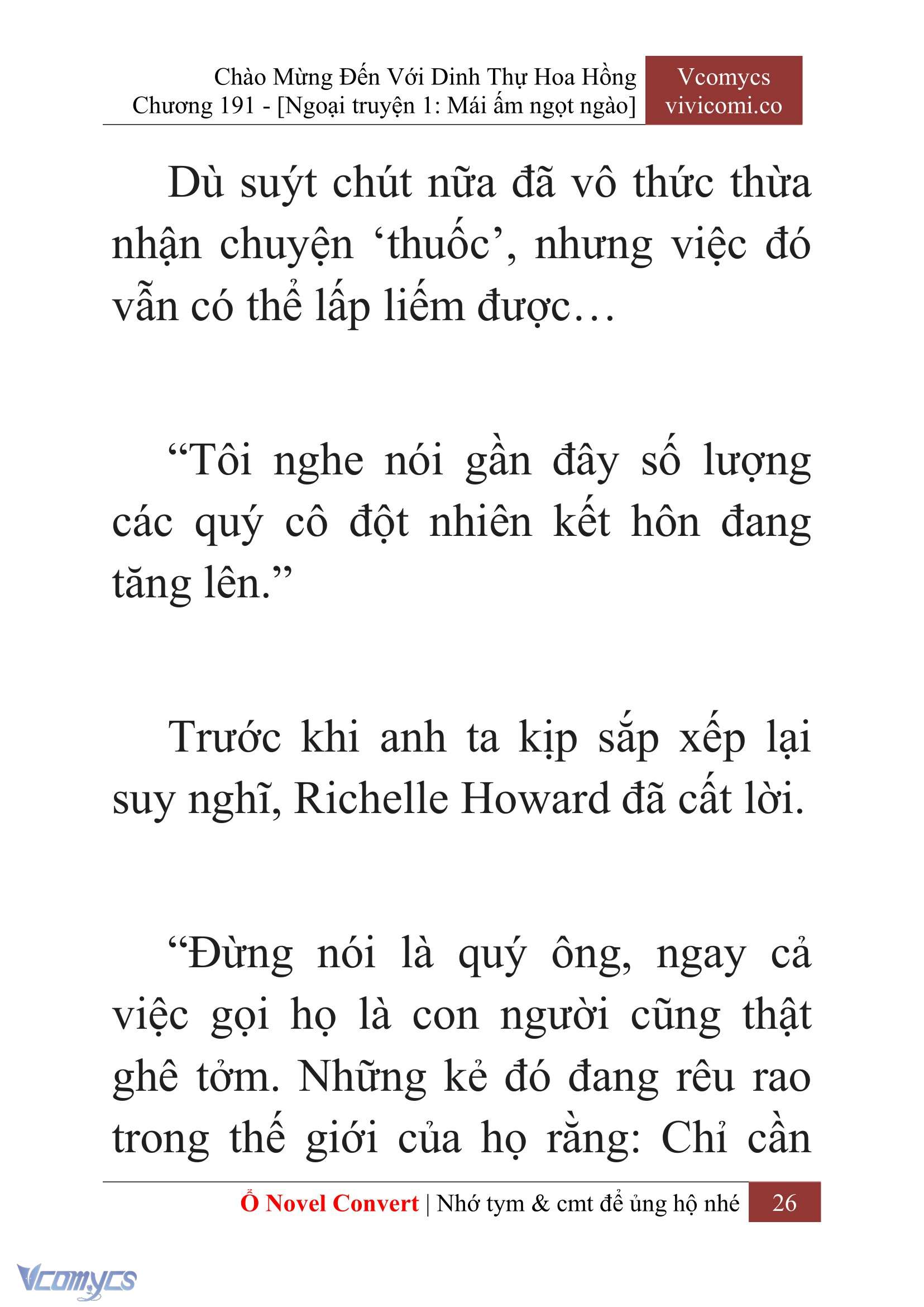 [Novel] Chào Mừng Đến Với Dinh Thự Hoa Hồng Chap 191 - Next Chap 192