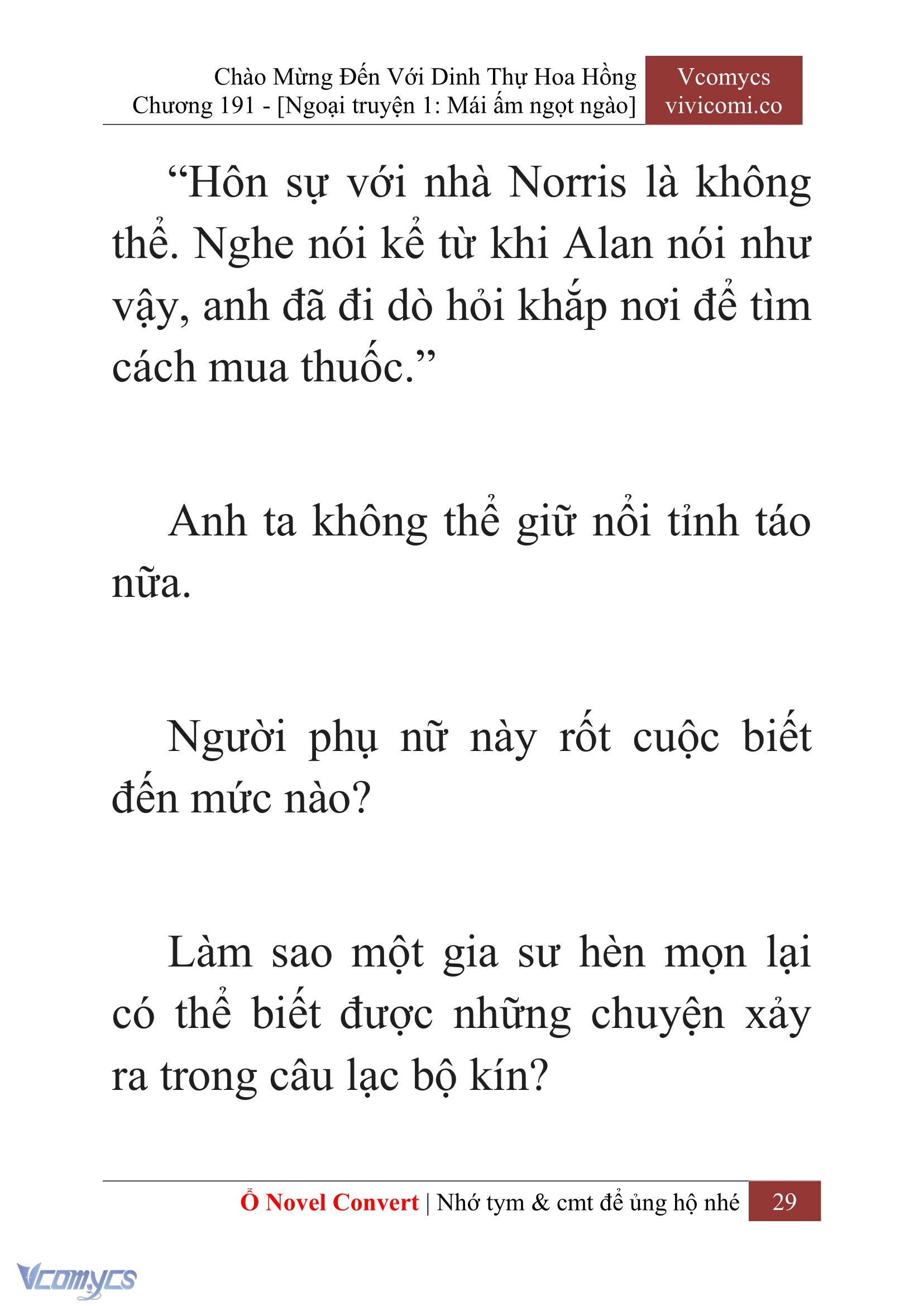 [Novel] Chào Mừng Đến Với Dinh Thự Hoa Hồng Chap 191 - Next Chap 192