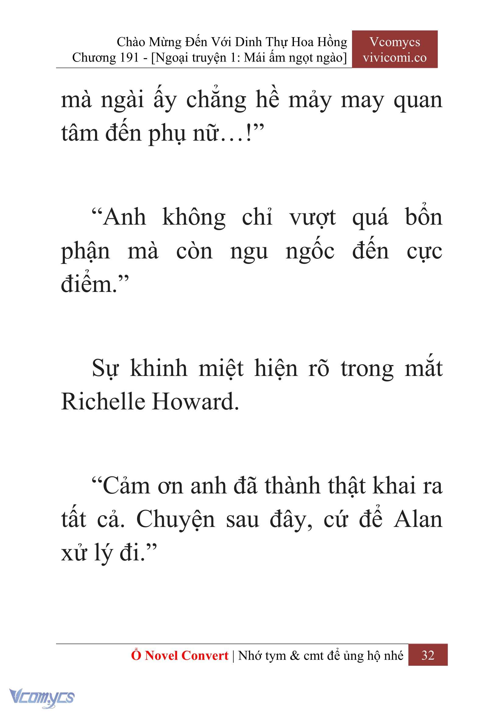 [Novel] Chào Mừng Đến Với Dinh Thự Hoa Hồng Chap 191 - Next Chap 192