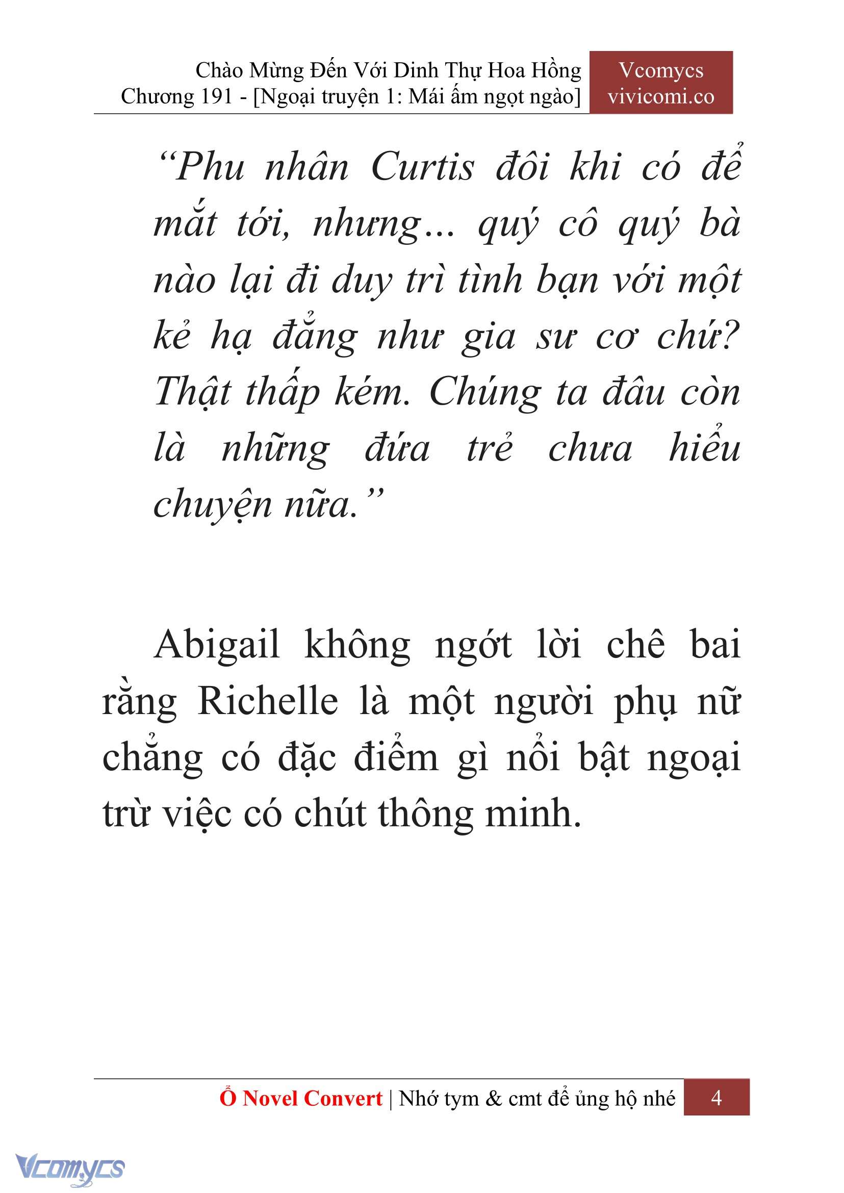 [Novel] Chào Mừng Đến Với Dinh Thự Hoa Hồng Chap 191 - Next Chap 192