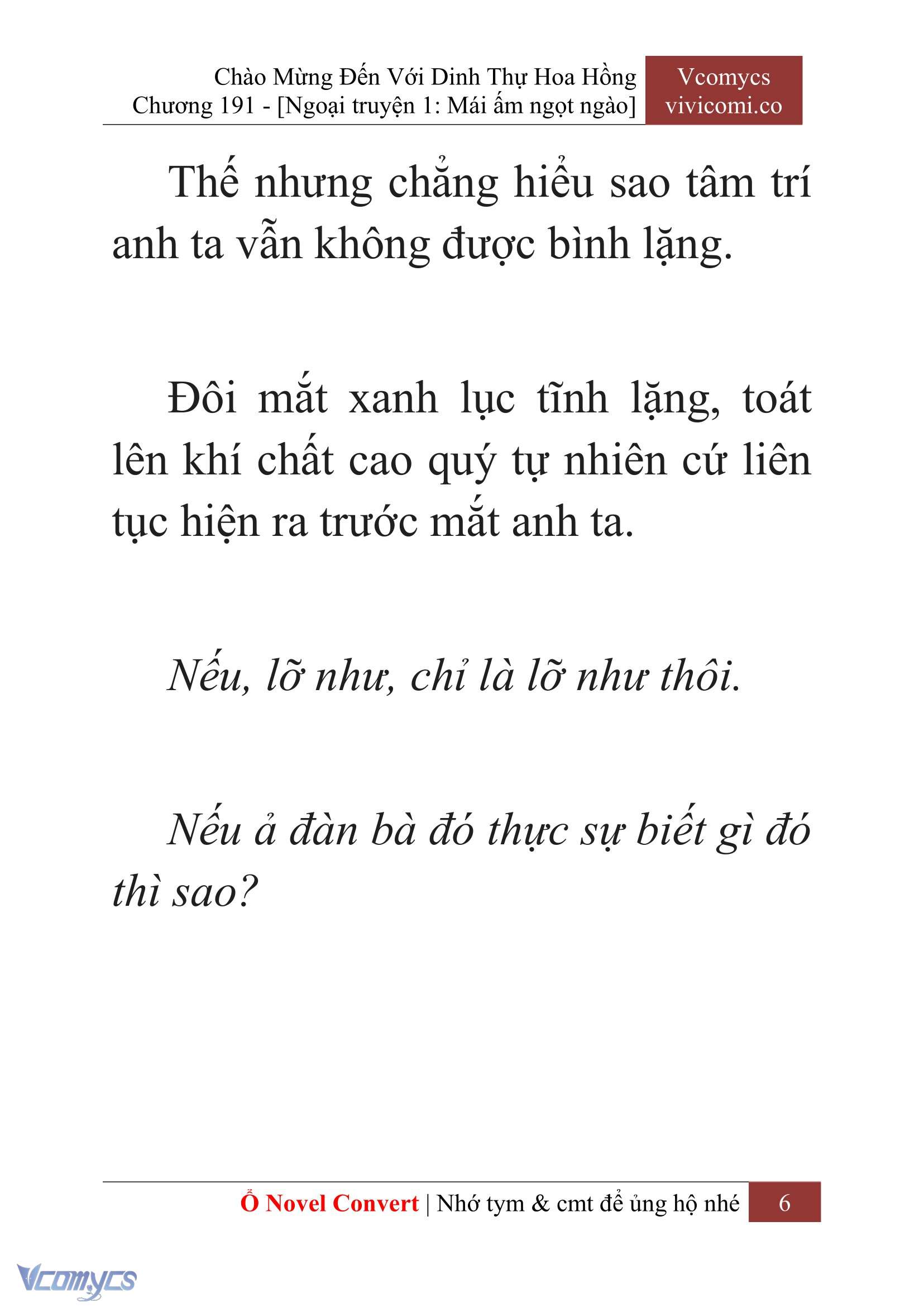 [Novel] Chào Mừng Đến Với Dinh Thự Hoa Hồng Chap 191 - Next Chap 192
