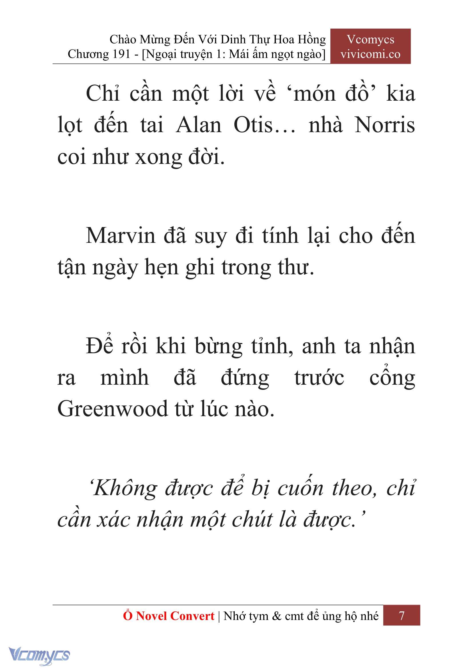 [Novel] Chào Mừng Đến Với Dinh Thự Hoa Hồng Chap 191 - Next Chap 192