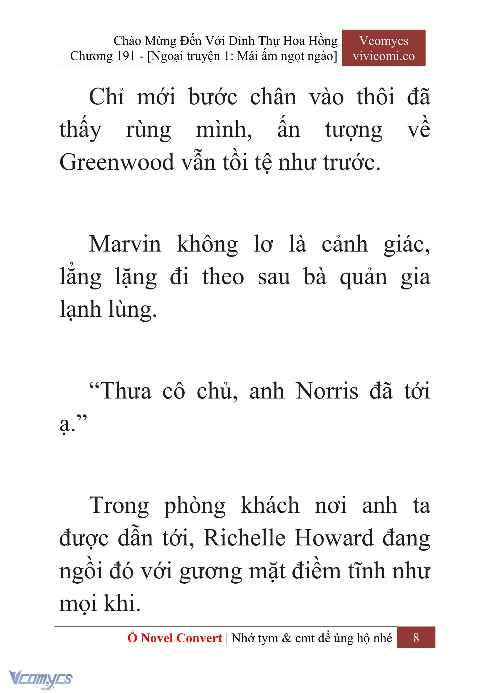[Novel] Chào Mừng Đến Với Dinh Thự Hoa Hồng Chap 191 - Next Chap 192